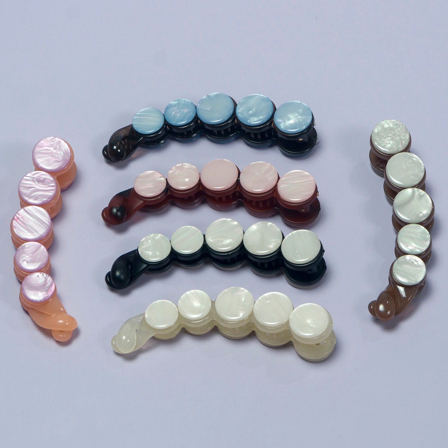 Shiny Charm Banana Clip (12Pcs) - UBKWS1092