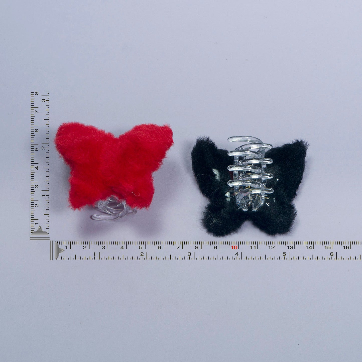 Butterfly Fur Hair Claw (12 Pcs) - UBKWS1097