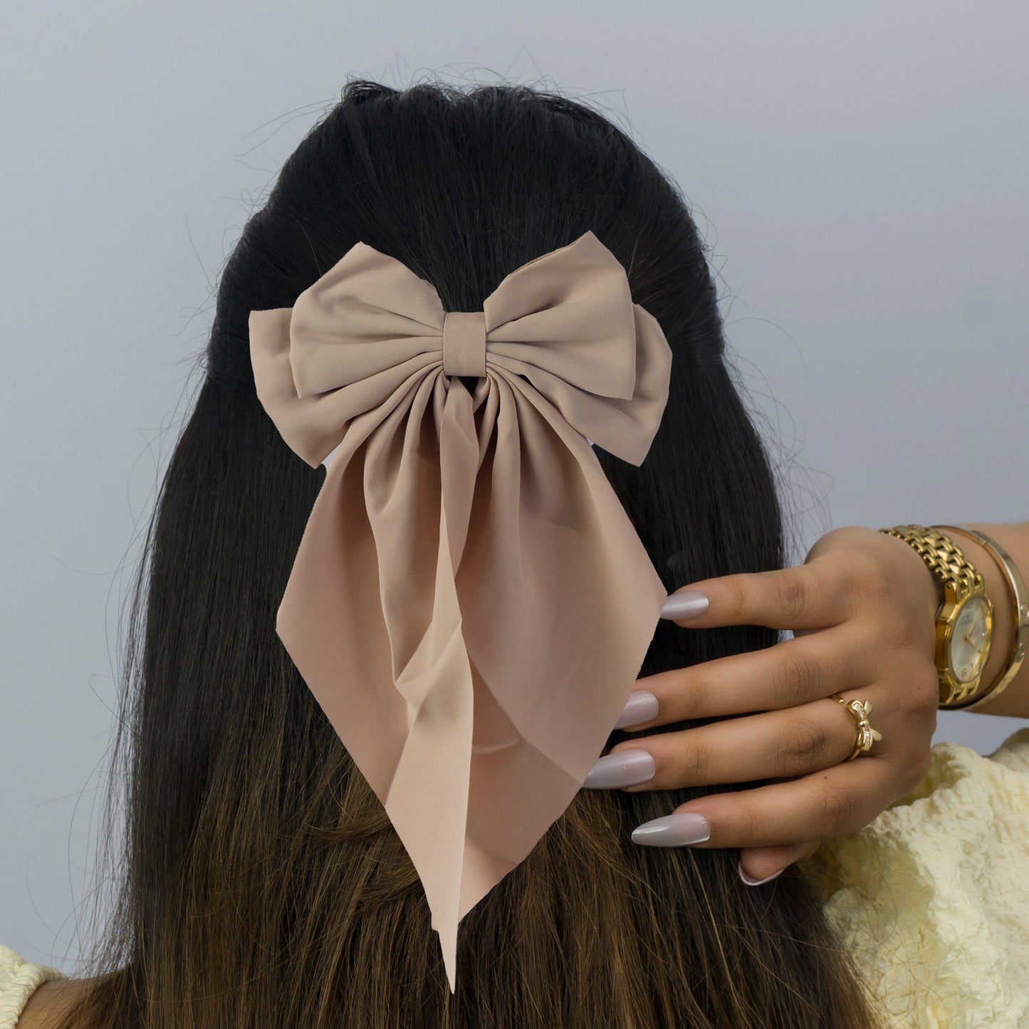 XL Hair bow (Hair tie) (1Dz) - UBKWS2363