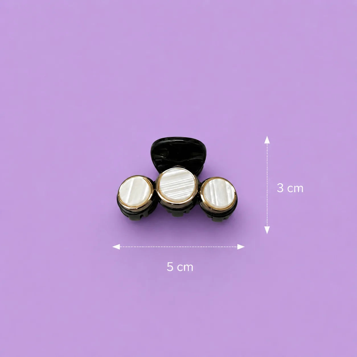 Black pearl hair claw (1Dz) - UB-442