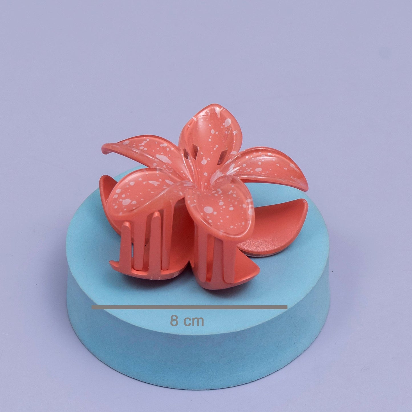 Glossy Splash Floral Hair Claw (1Dz) - UBKWS2448