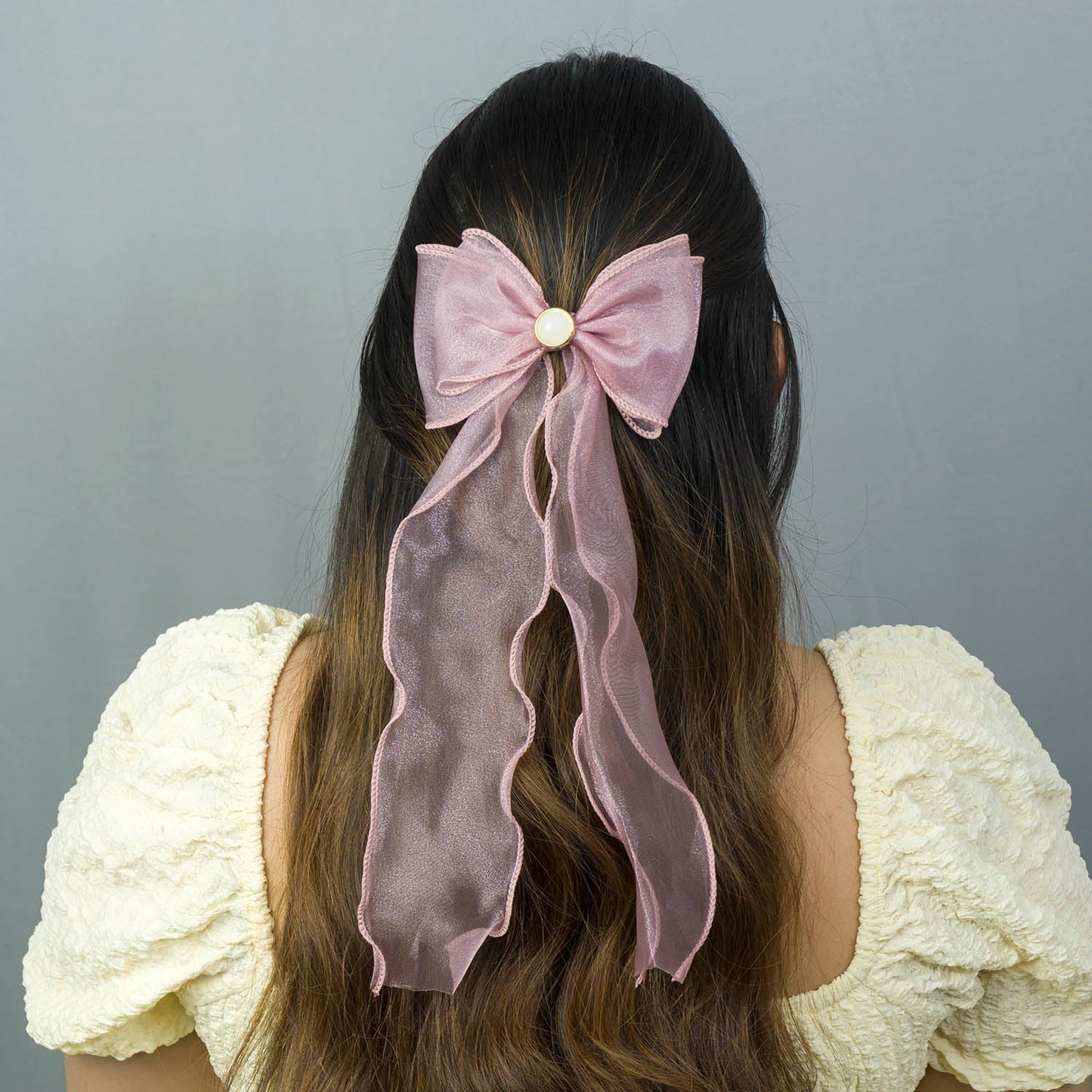Organza Bow hair pins (12 Pcs) - UBKWS985