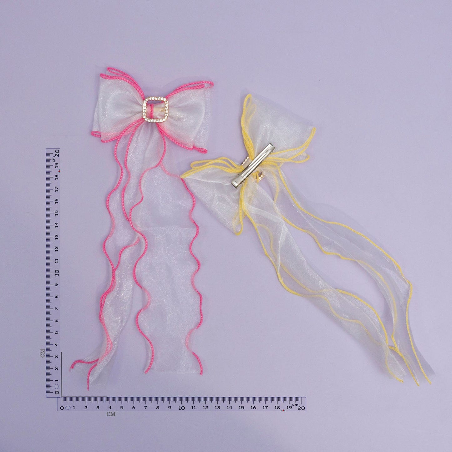 Organza Bow hair pins (12Pcs) - UBKWS987