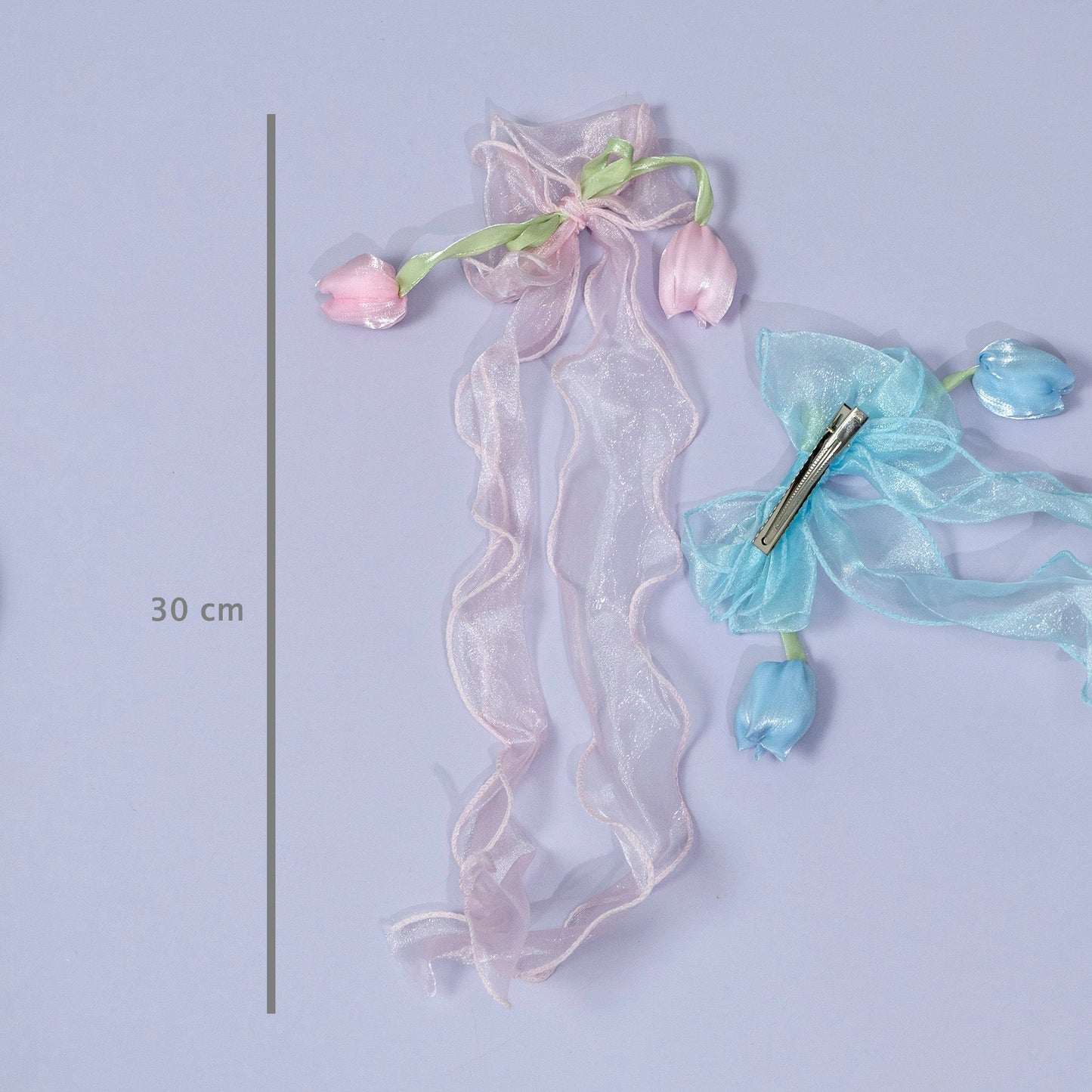 Tulip Ribbon Hair Clip (12Pcs) - UBKWS1219