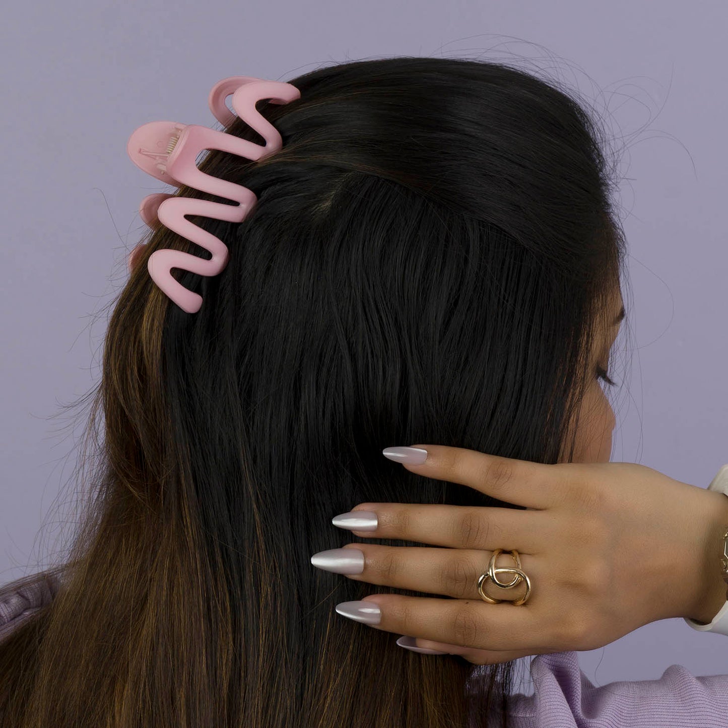 Korean Style Matte Hair claw (Pack of 12) - UBKWS996