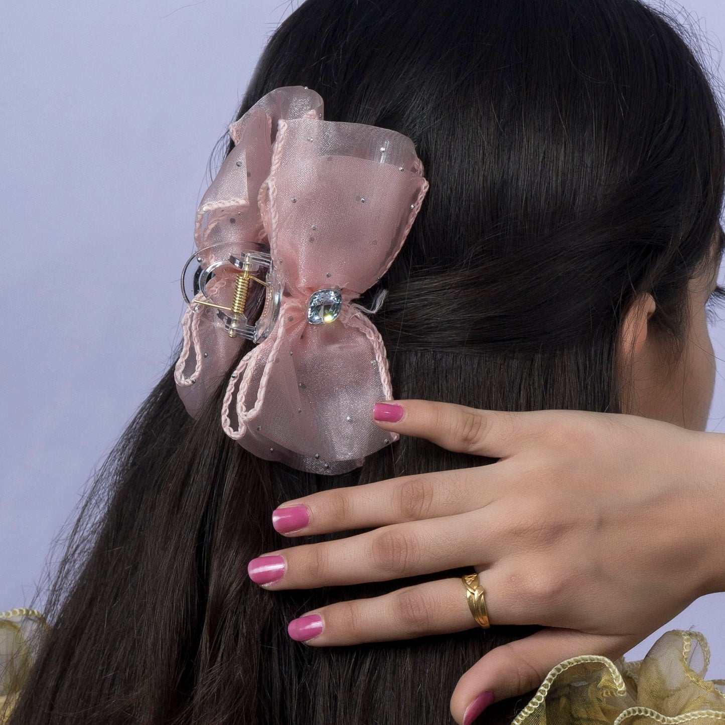 Sparkle Bow Hair Claw (12Pcs) - UBKWS1171
