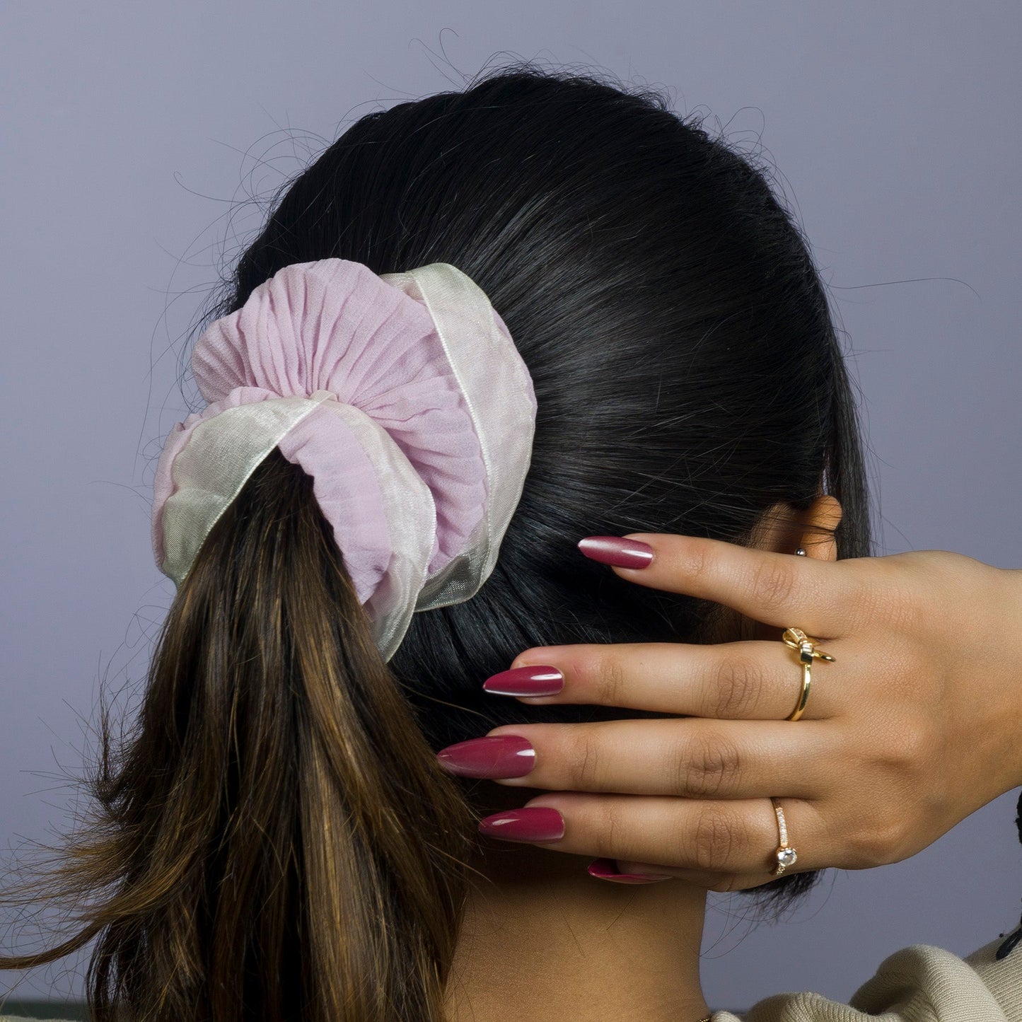 Organza Layered Hair Scrunchies (12Pcs) - UBKWS1121
