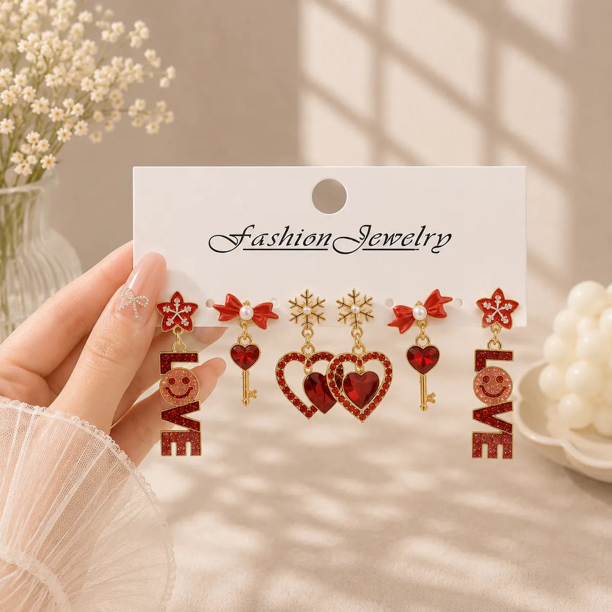 Korean earrings (1Set)