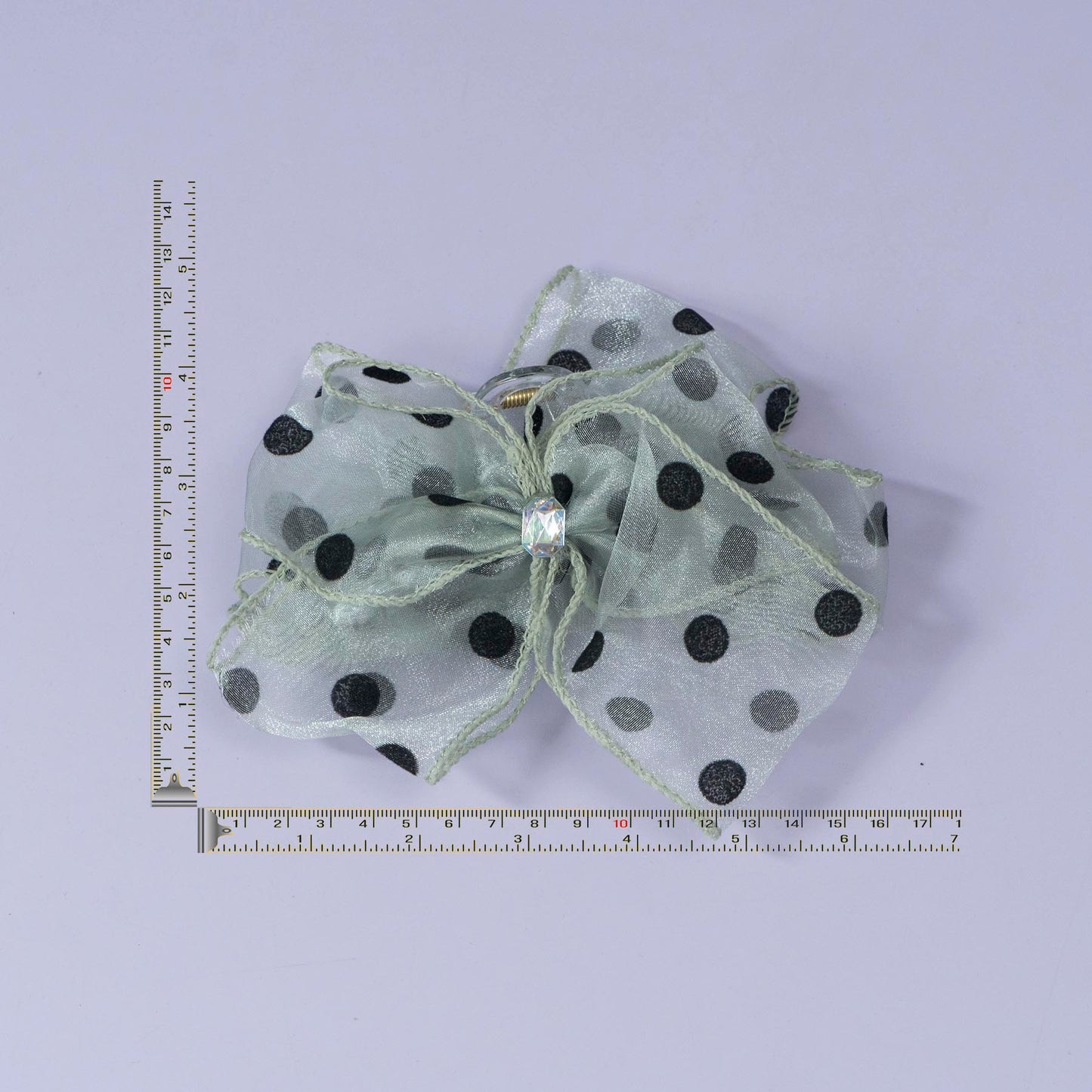 Polka Dot Bow Hair Claw (12Pcs) - UBKWS1172