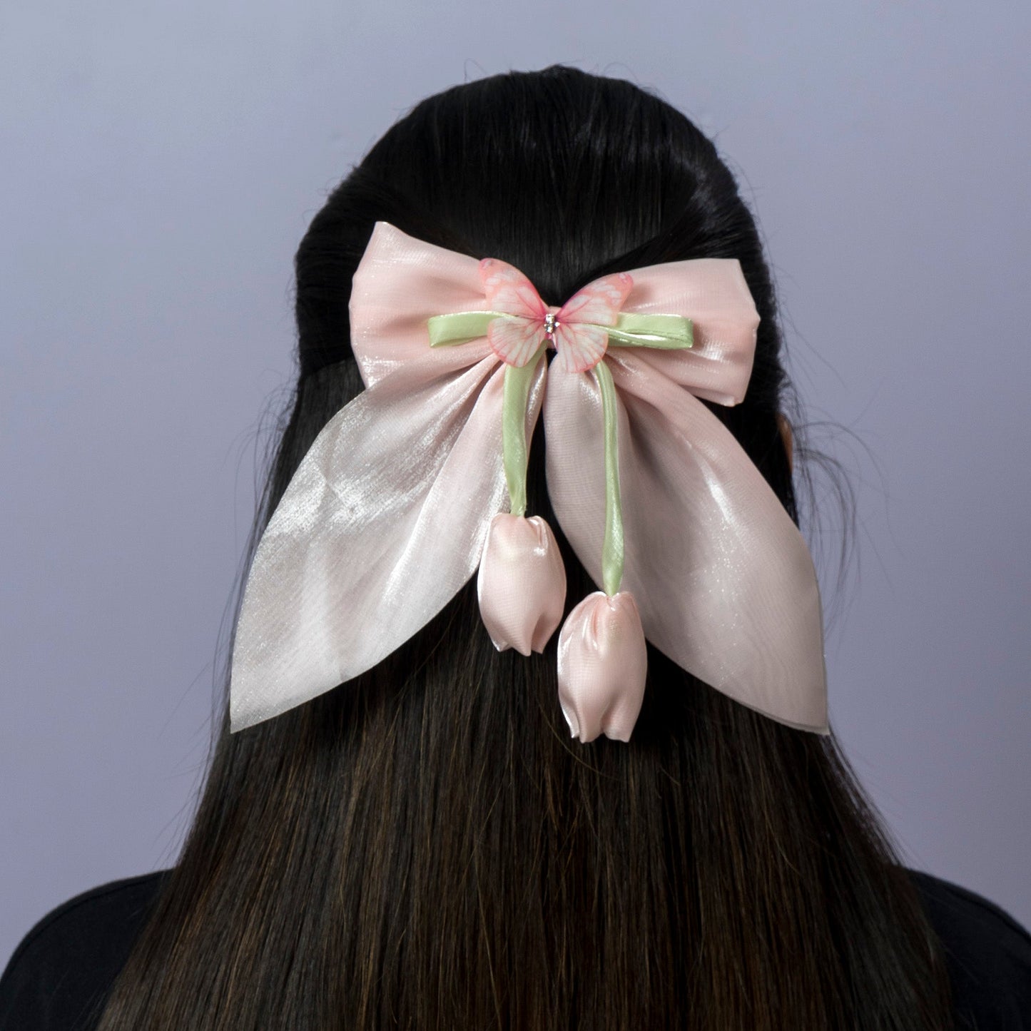 Tulip Bow Hair Clip (12Pcs) - UBKWS1220