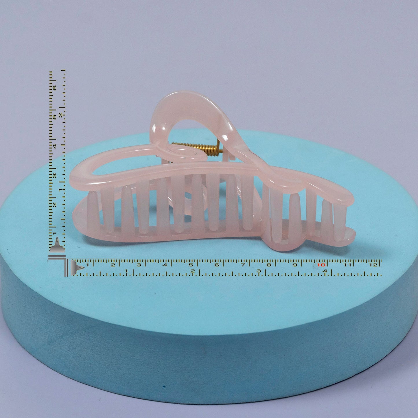 Glossy Loop Design Resin Hair Claw Clip (1Dz) - UBKWS2179