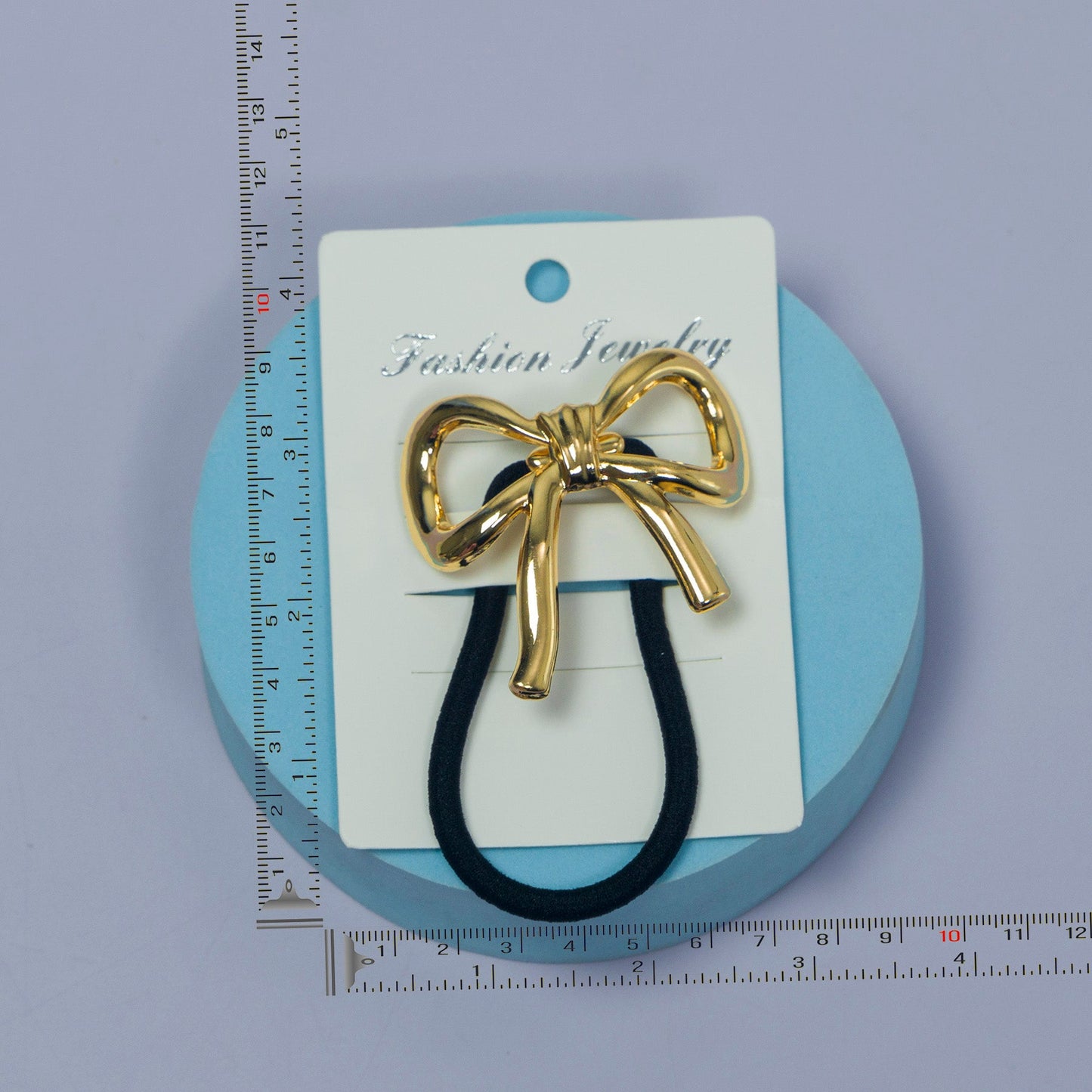 Golden Metal Hair Tie (12Pcs) - UBKWS1060
