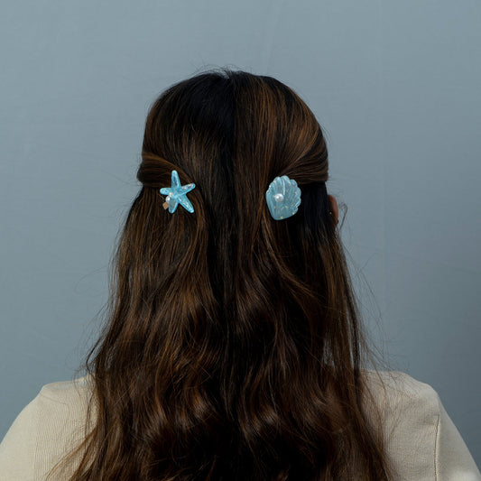 Starfish & Shell Hair Pins (Pack of 12) - UBKWS670
