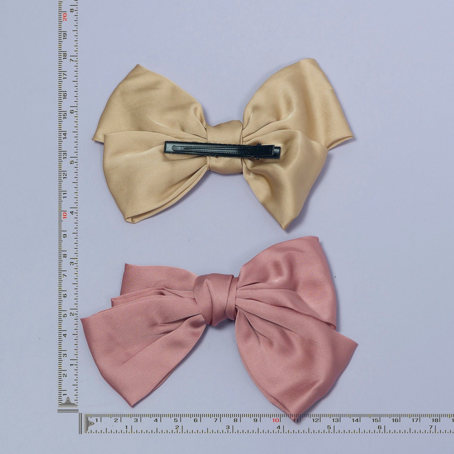 Solid Satin Bow Hair Clip (12Pcs) - UBKWS1065