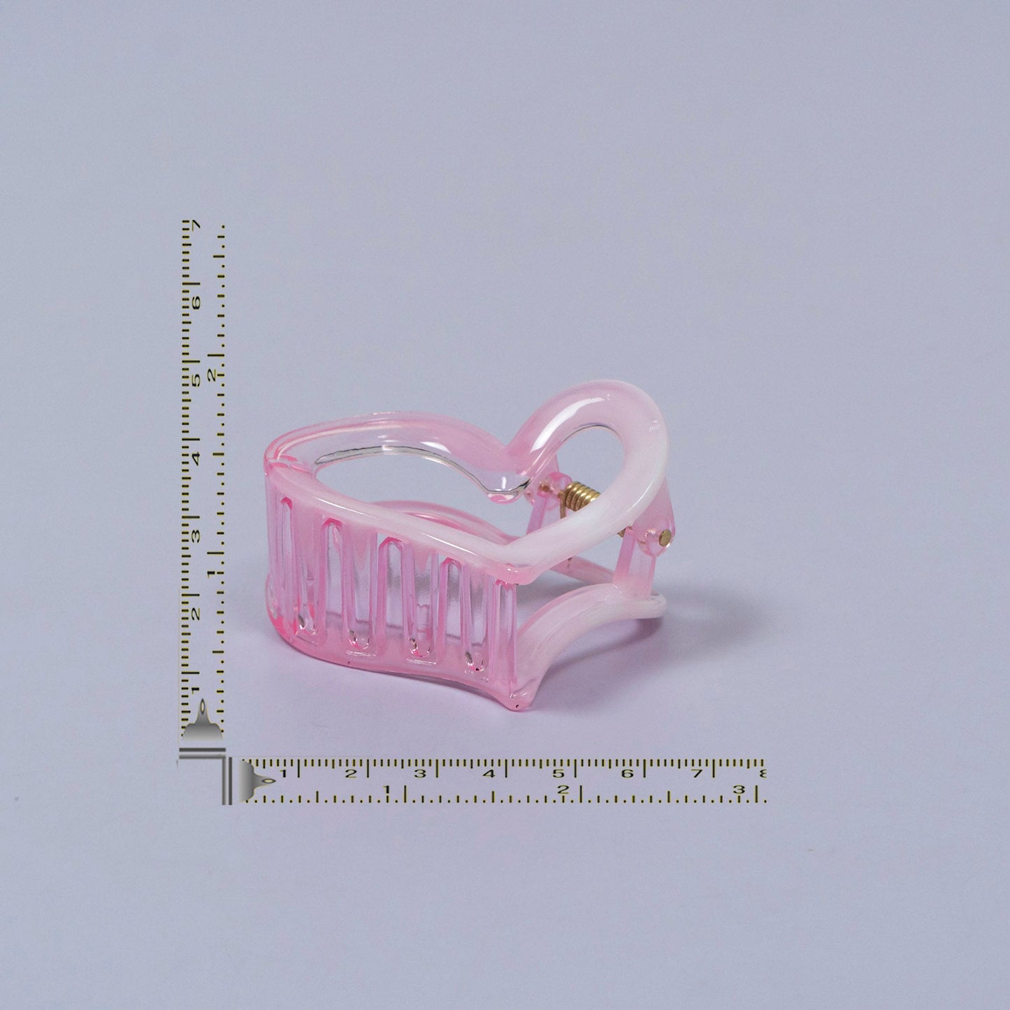 Heart Frame Acrylic Hair Claw Clip (1Dz) - UBKWS2184
