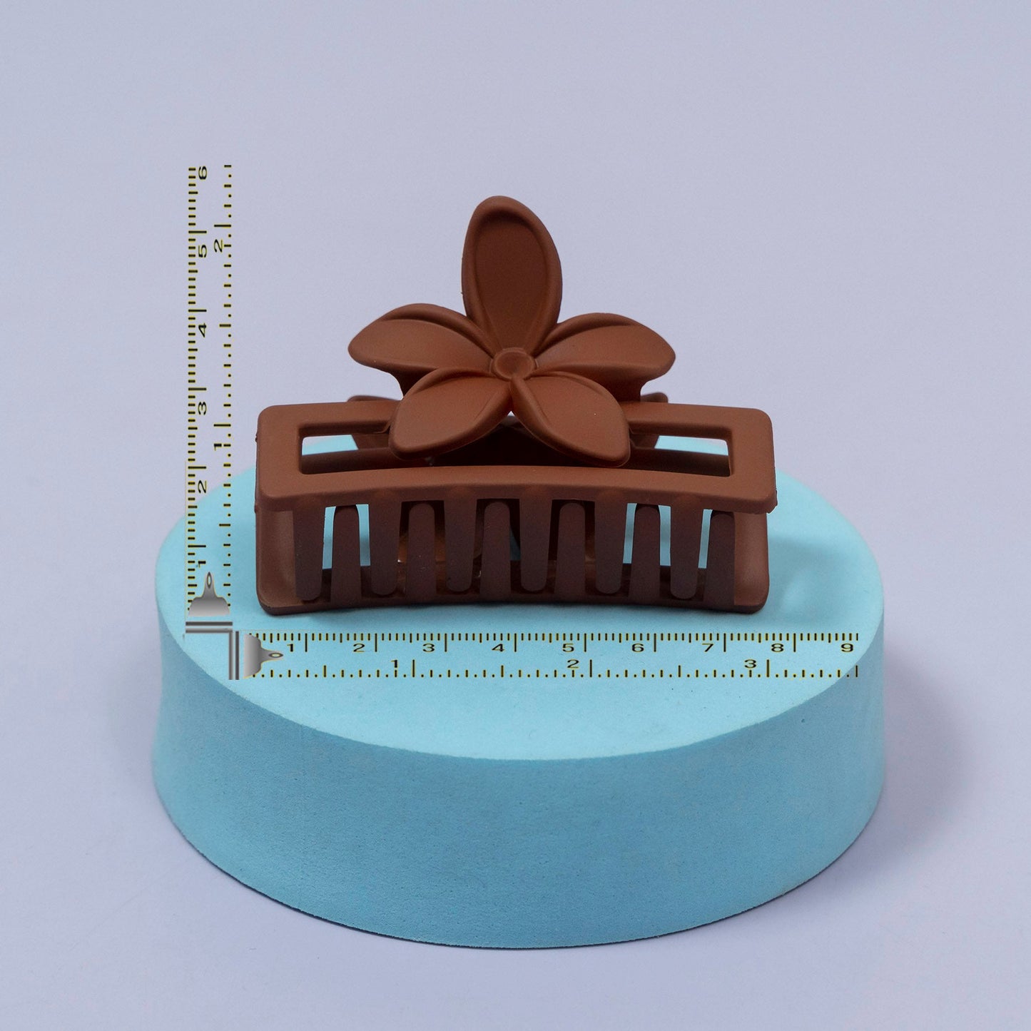 Floral Matte Finish Hair Claw Clip (1Dz) - UBKWS2189