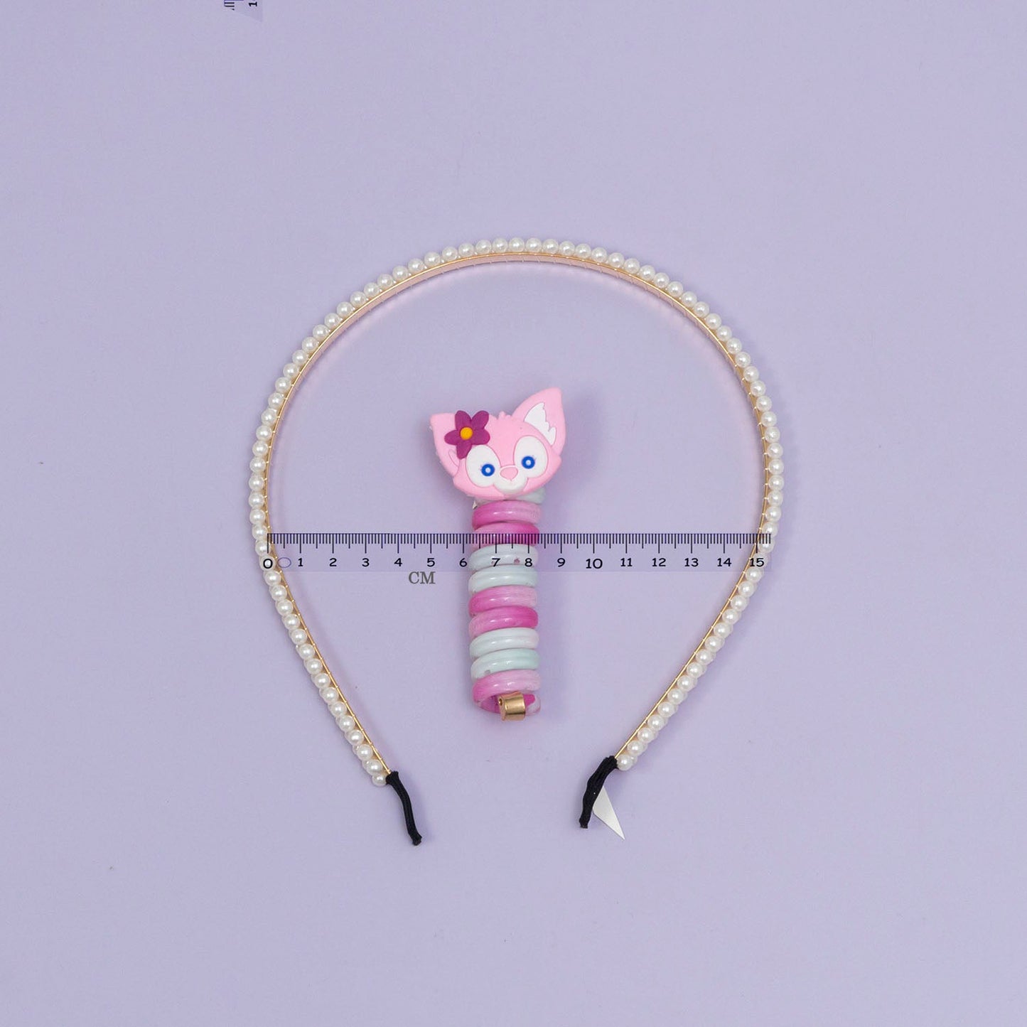 Pearl hairband with spiral hair tie (12 Sets) - UBKWS934