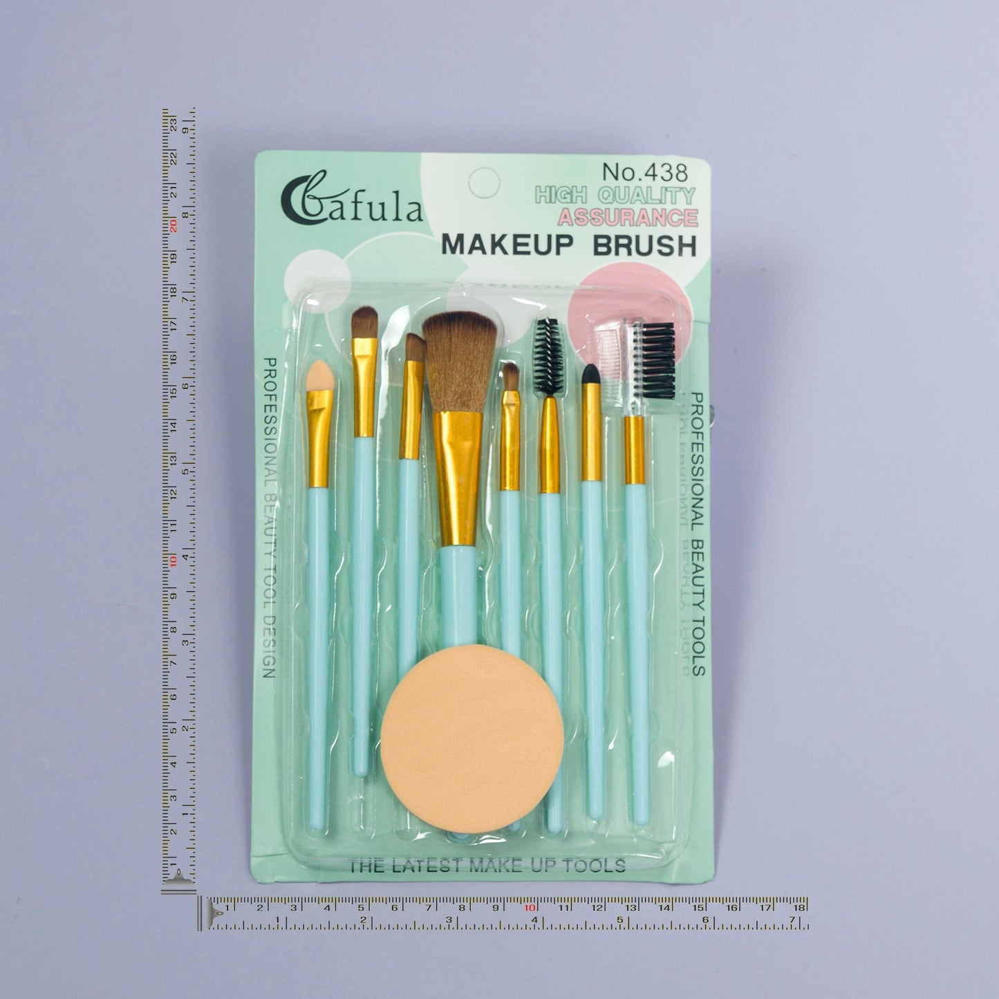 9-in-1 Makeup Brush Set with Blender Puff (12Pcs) - UBKWS1078