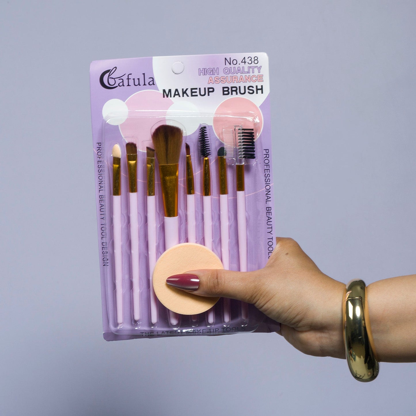 9-in-1 Makeup Brush Set with Blender Puff (12Pcs) - UBKWS1078