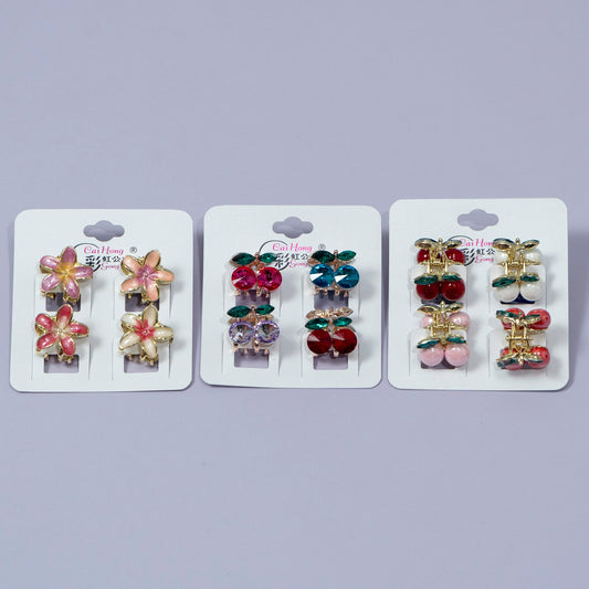 Mini Gemstone Claw Clip Set (12Cards) - UBKWS1223