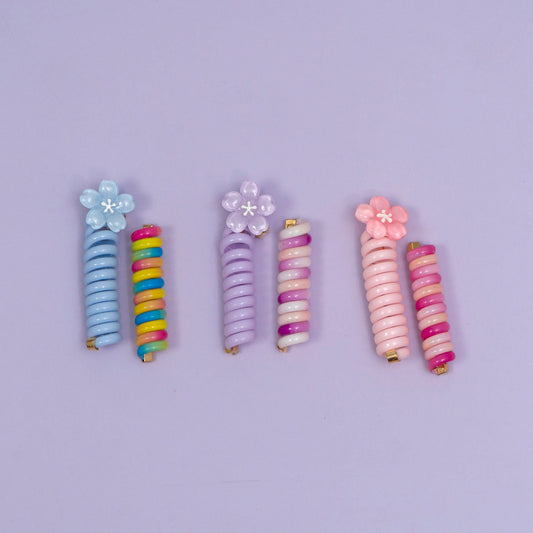 Spiral hair ties coil (12 Sets) - UBKWS949