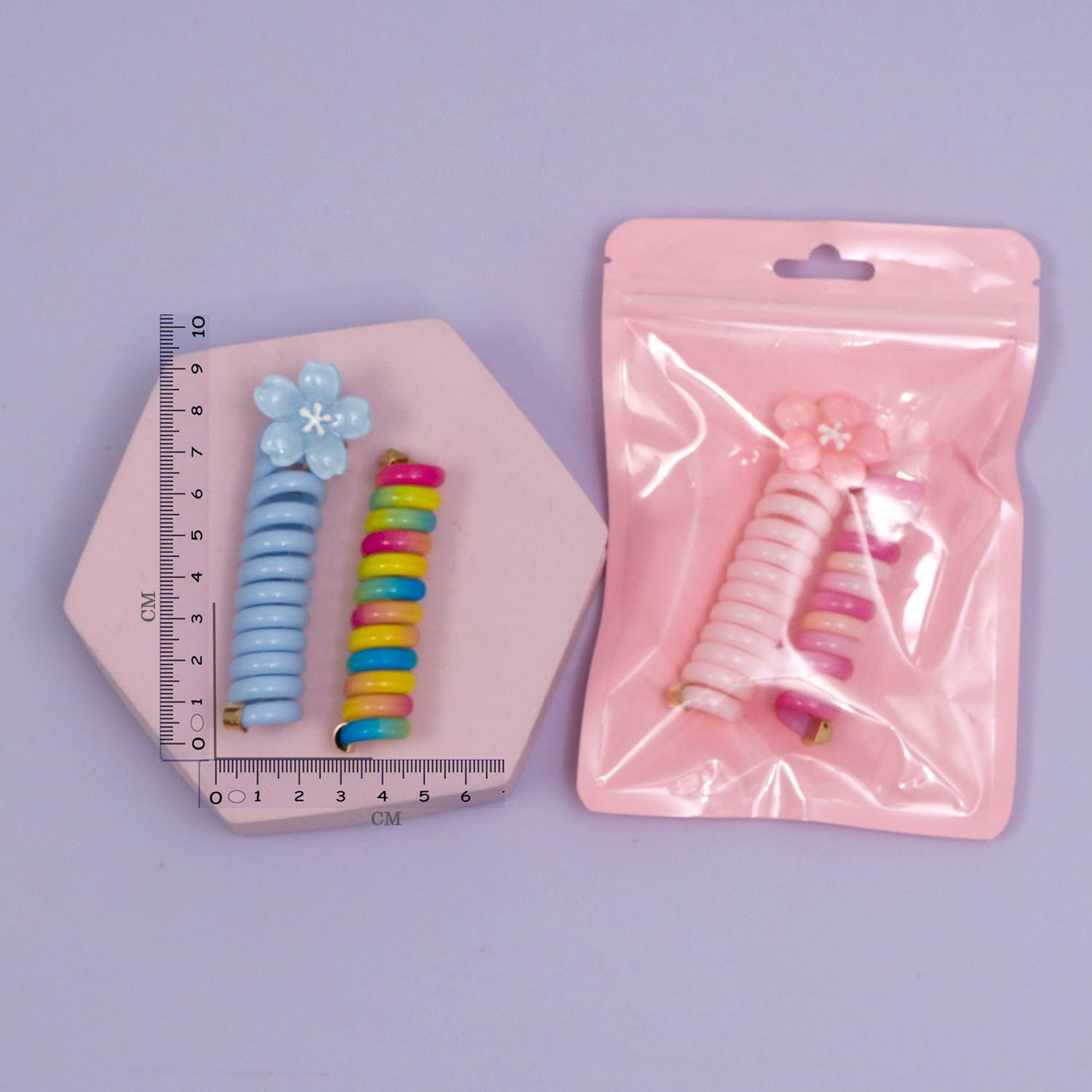 Spiral hair ties coil (12 Sets) - UBKWS949