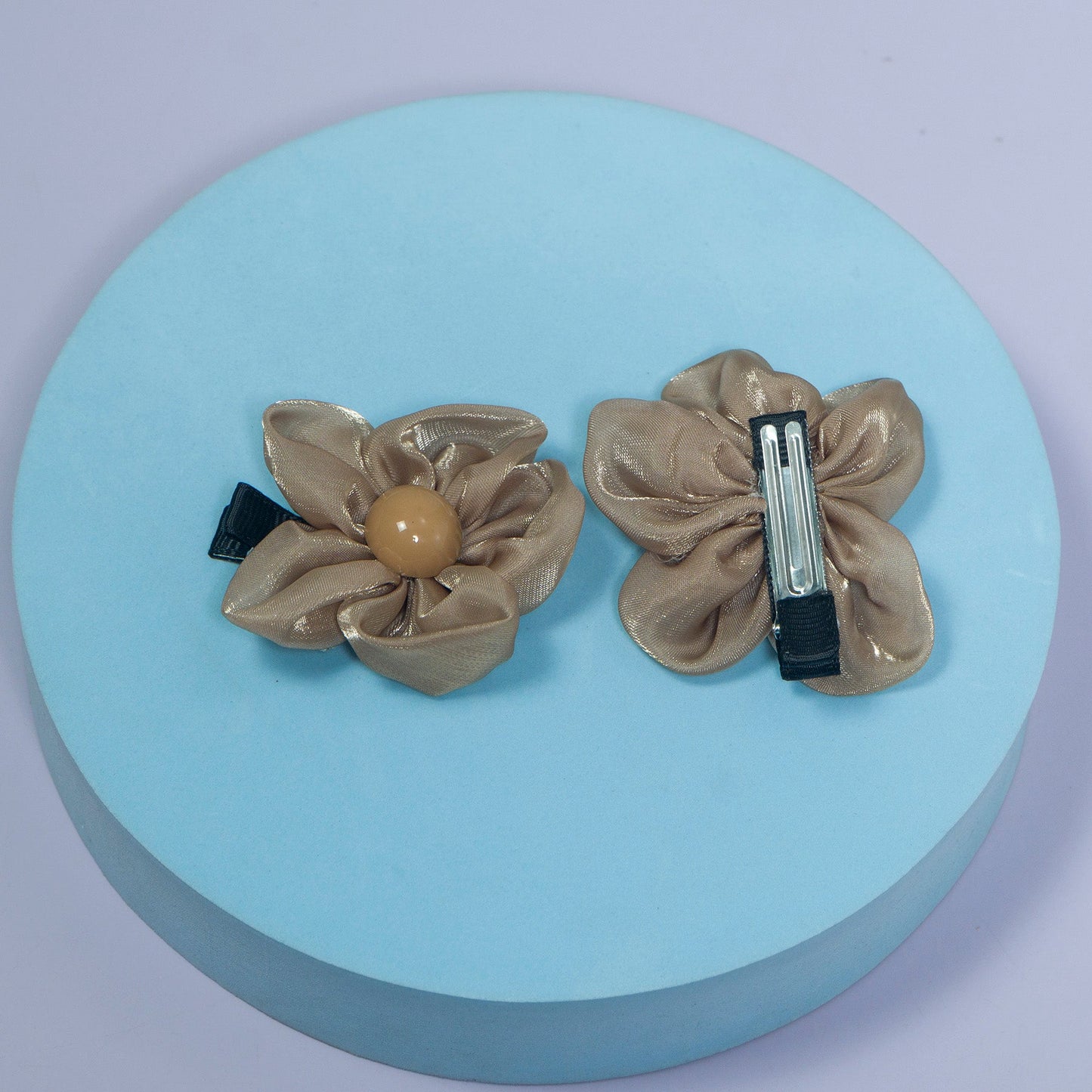 Satin Flower Hair Clip Set (12 Sets) - UBKWS1072
