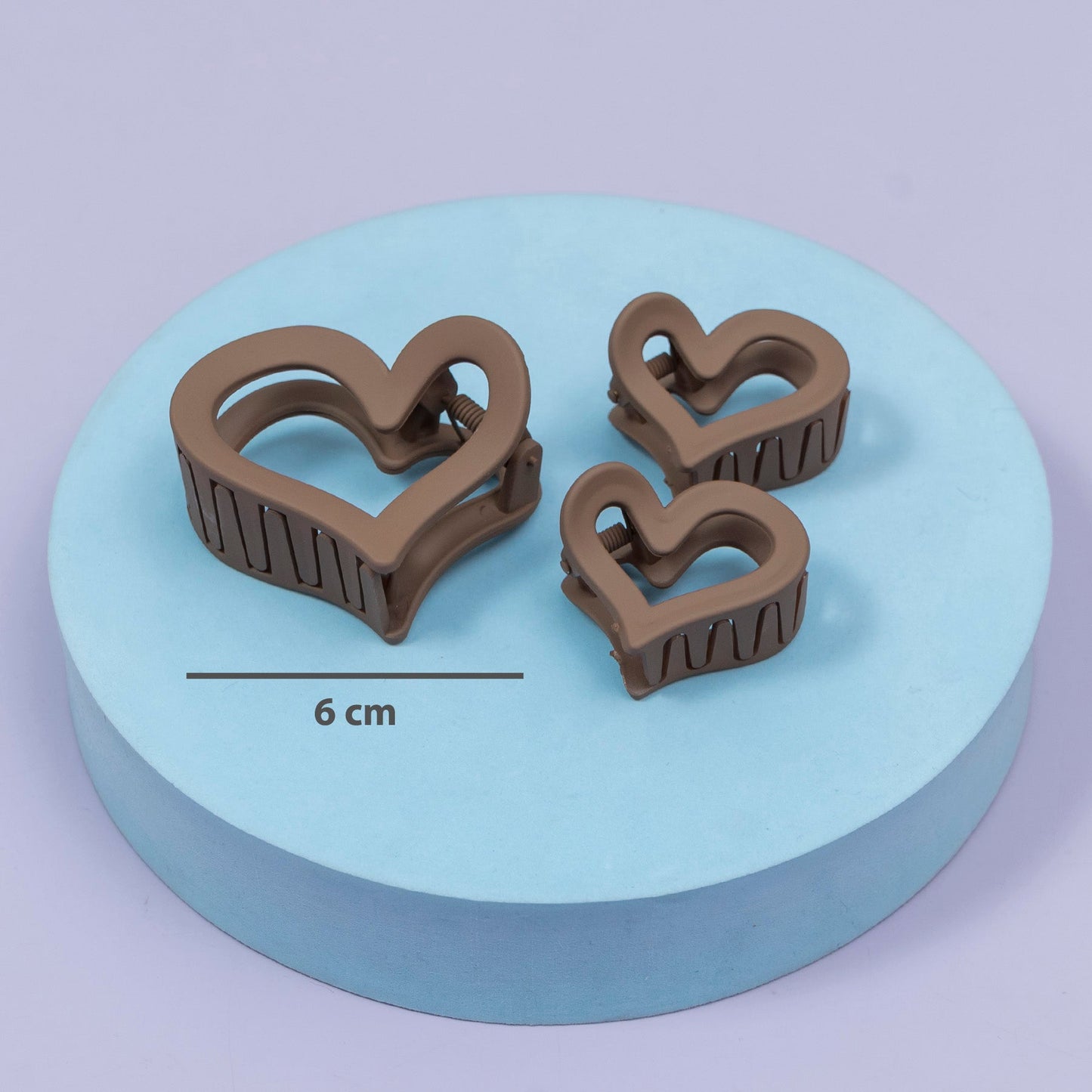 Heart Shape Hair Claw Set (1Dz) β UBK2671