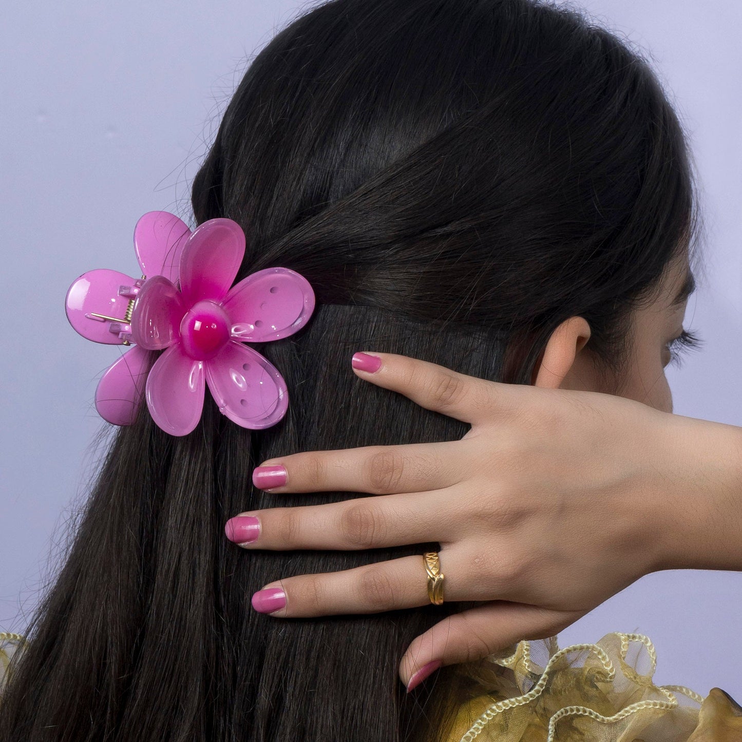 Glossy Daisy Hair Claw (12Pcs) - UBKWS1176