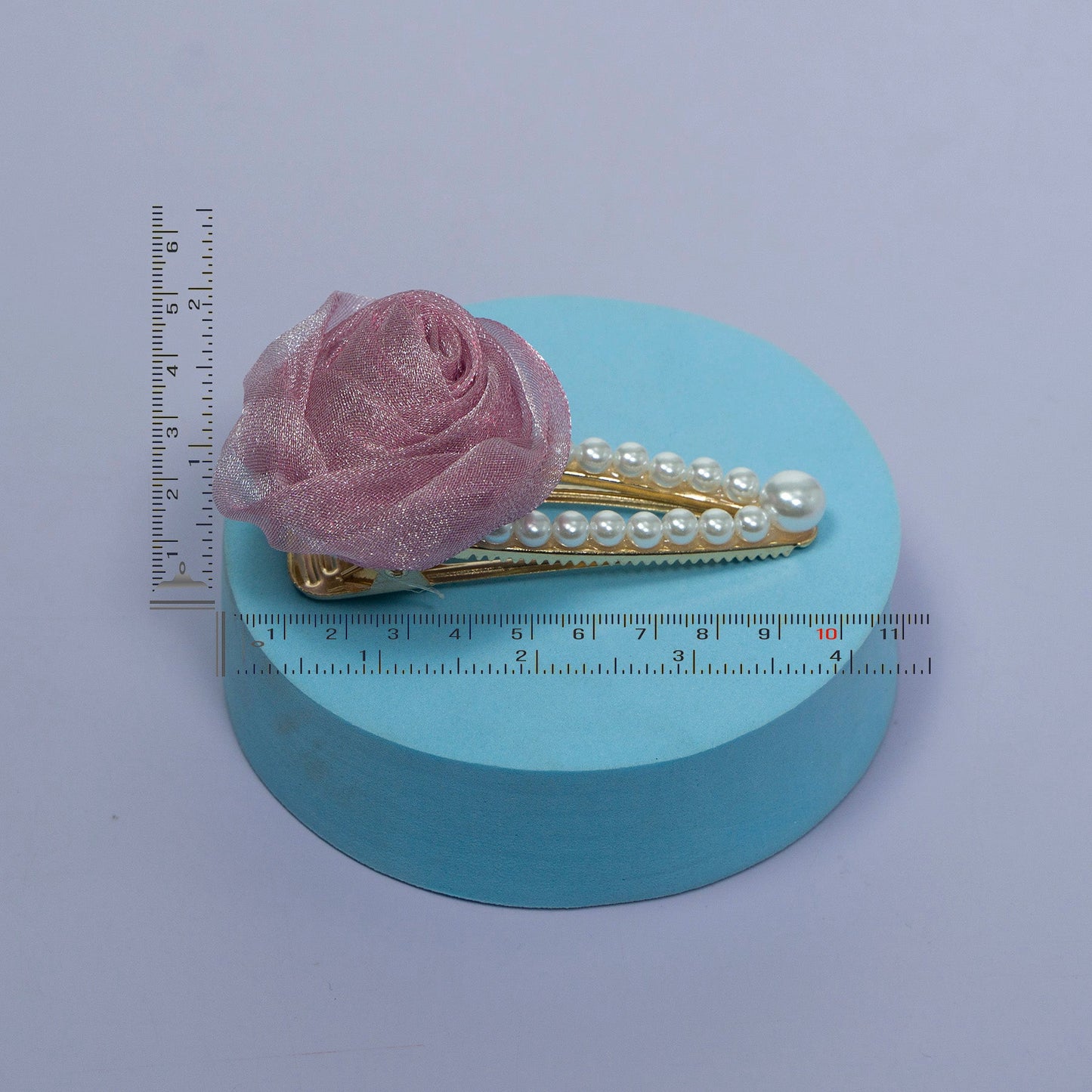 Pearl Rose Hair Clip (12Pcs) - UBKWS1074