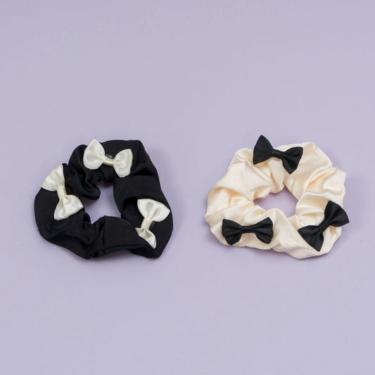 Korean style hair scrunchies (12 Pcs) - UBKWS958