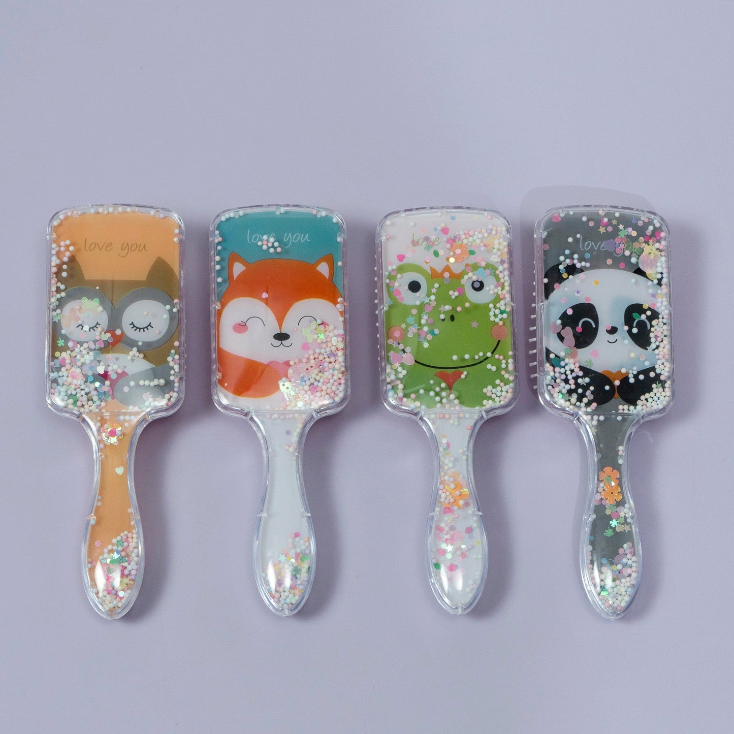Cute Liquid Glitter Hair Brush (12Pcs) - UBKWS1225