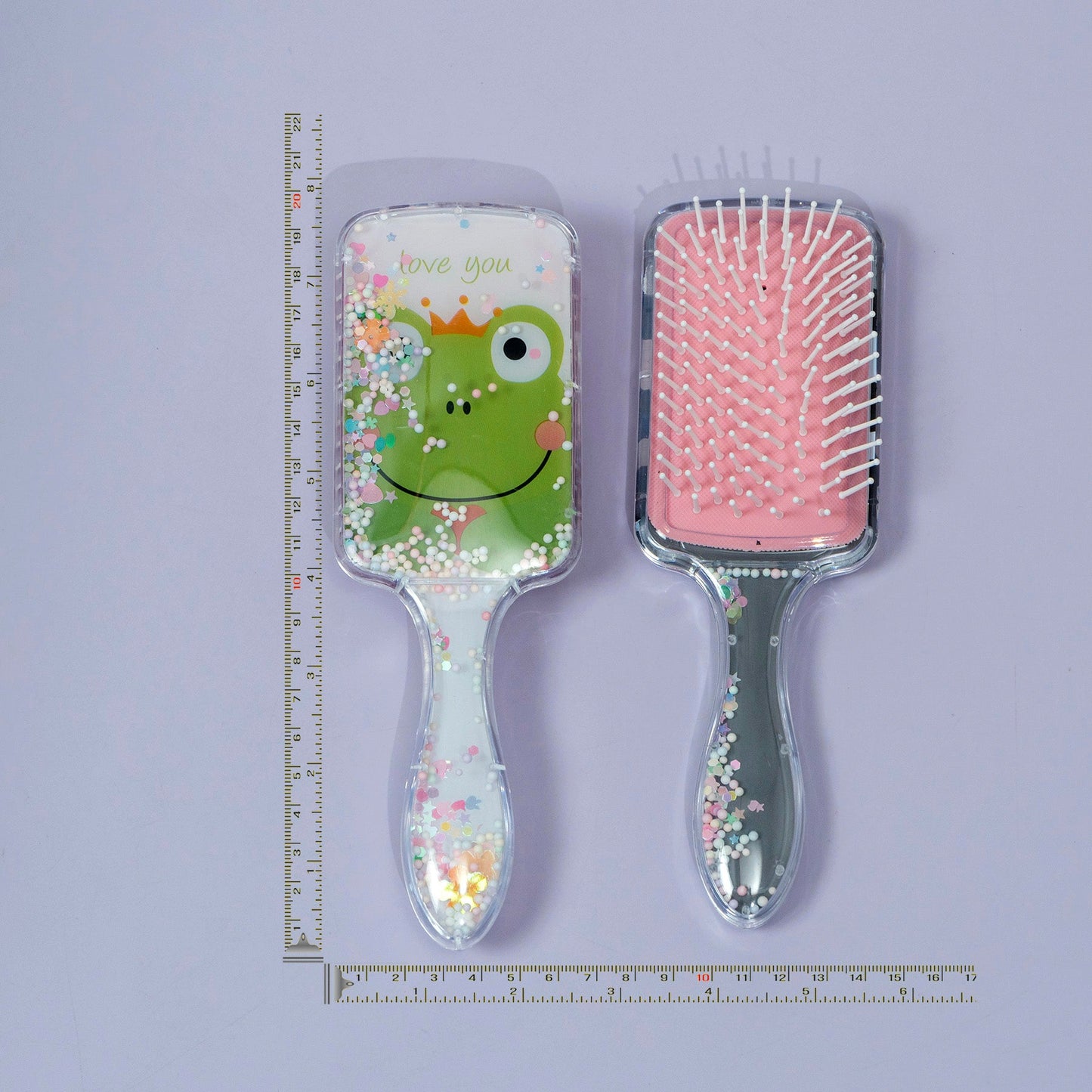 Cute Liquid Glitter Hair Brush (12Pcs) - UBKWS1225