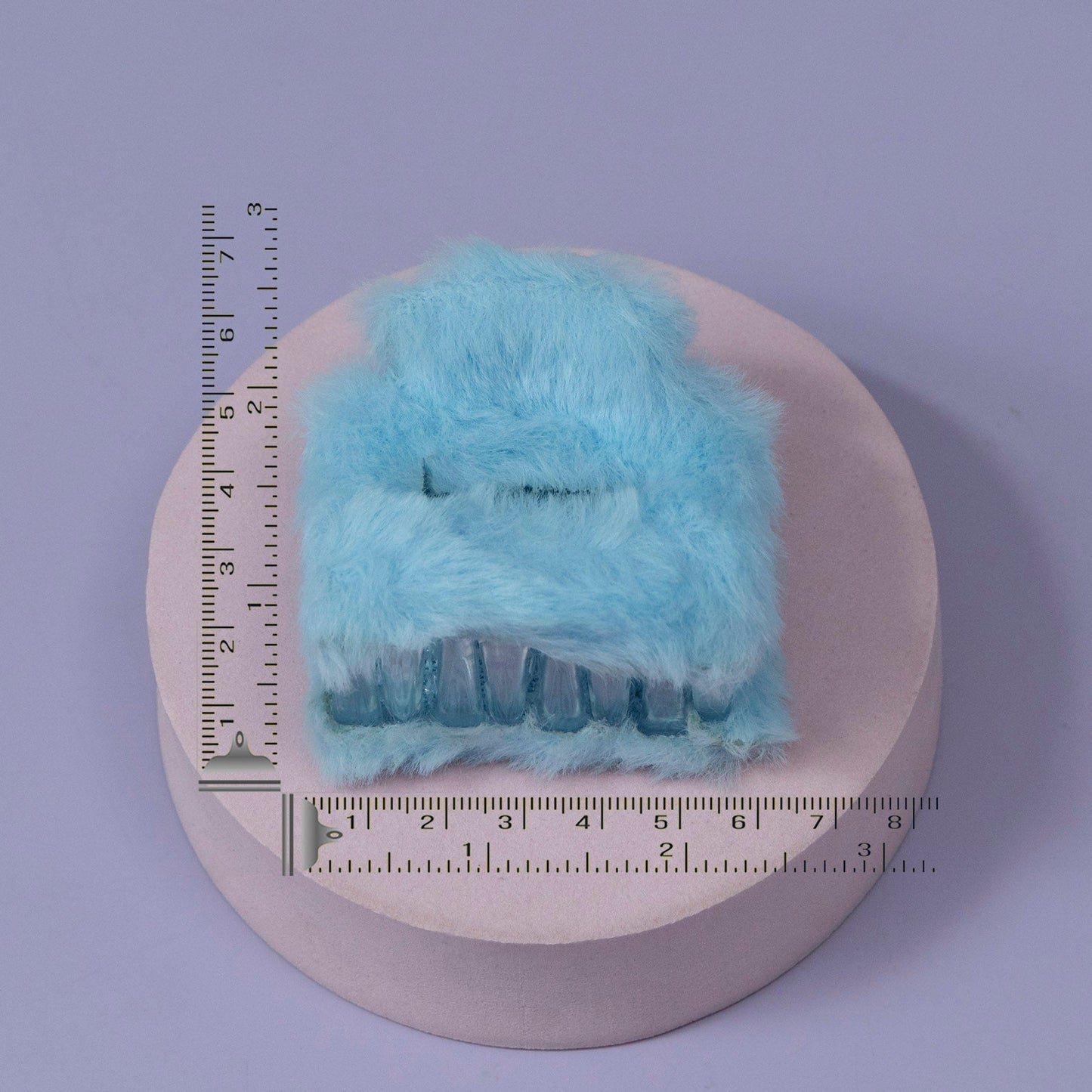 Furry Soft Square Hair Claw (12Pcs) - UBKWS1177
