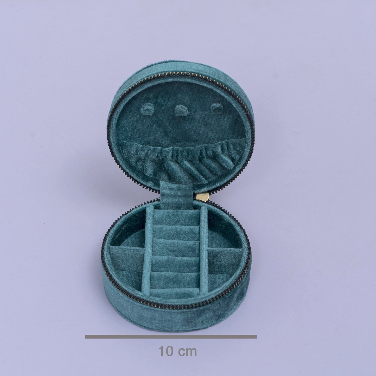 Textured Round Velvet Jewellery Box (3Pcs) - UBKWS2517