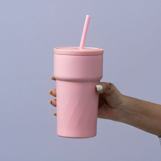 Pastel Diamond Sipper Tumbler with Straw β UBK3489