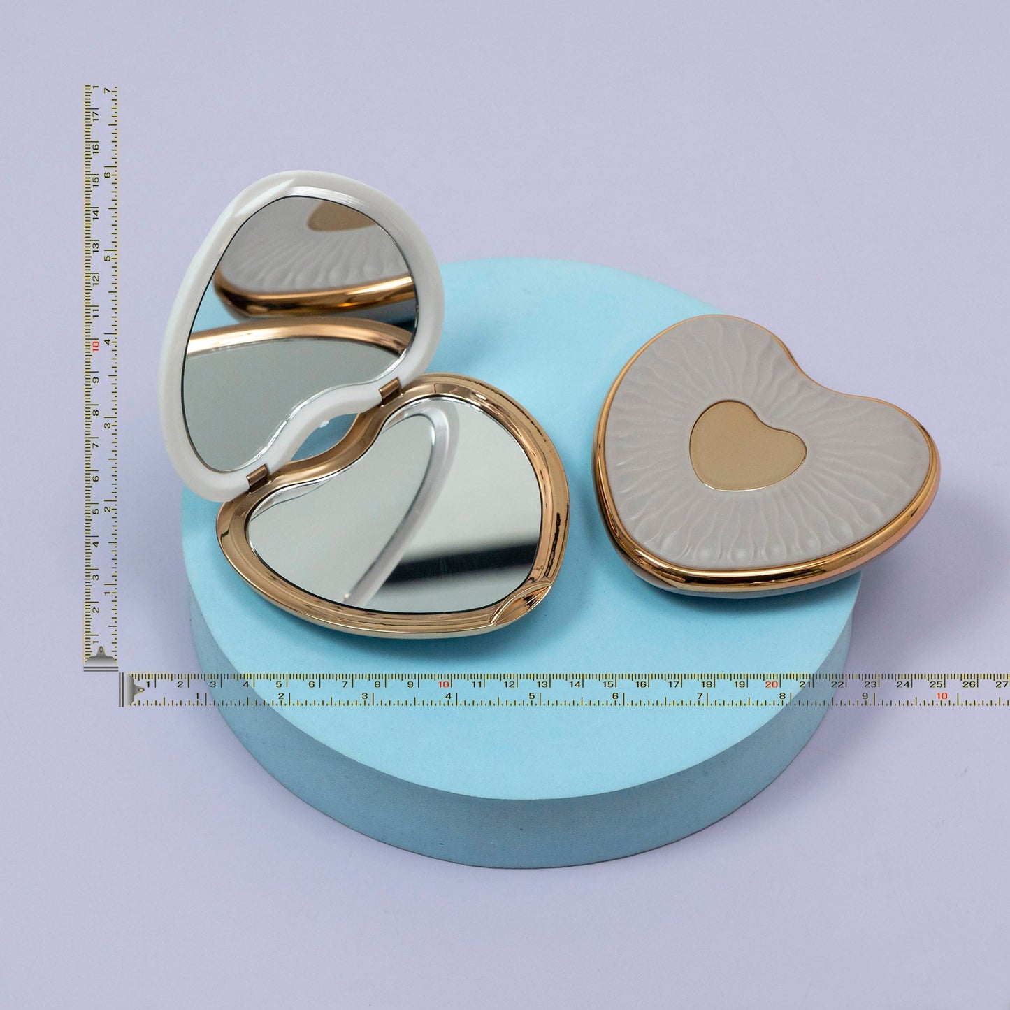 Heart Shape Compact Mirror (1Dz) - UBKWS2250