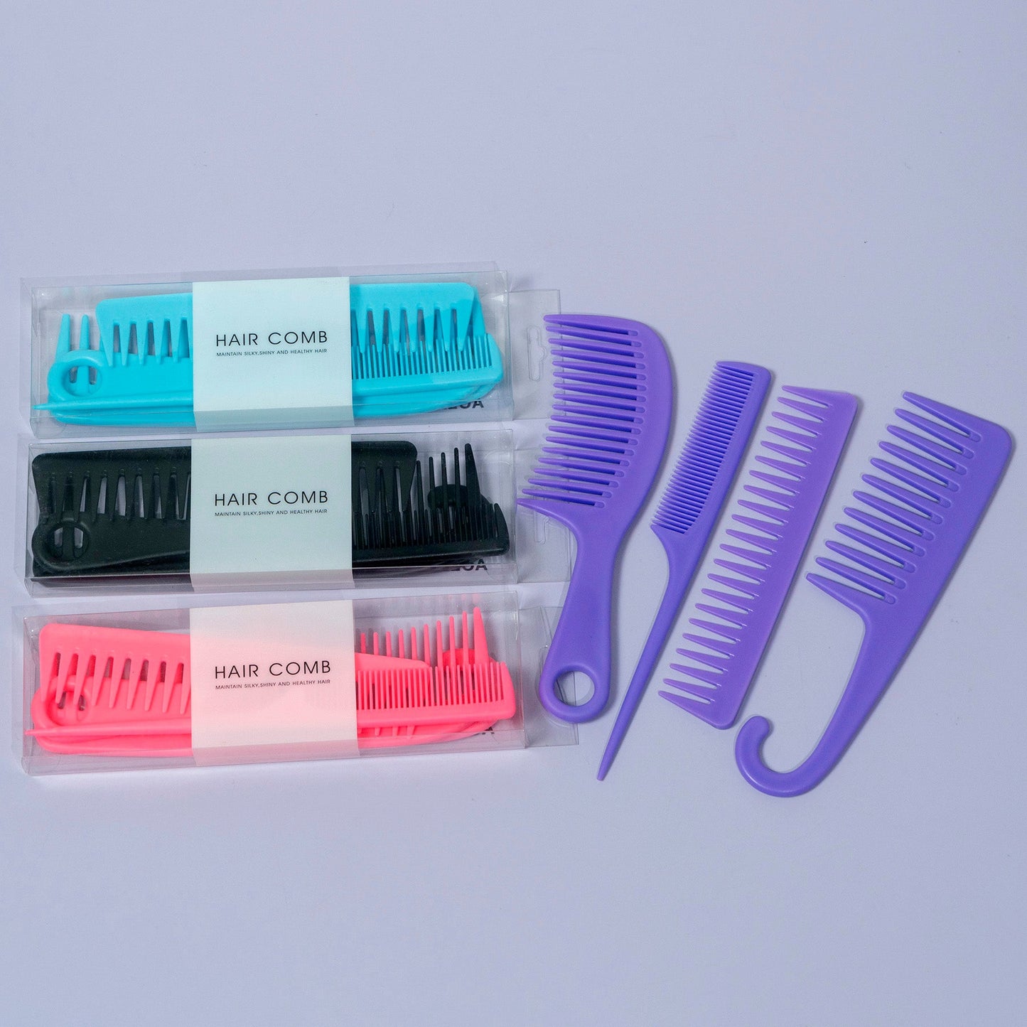 4-in-1 Hair Comb Set (12Sets) - UBKWS1227