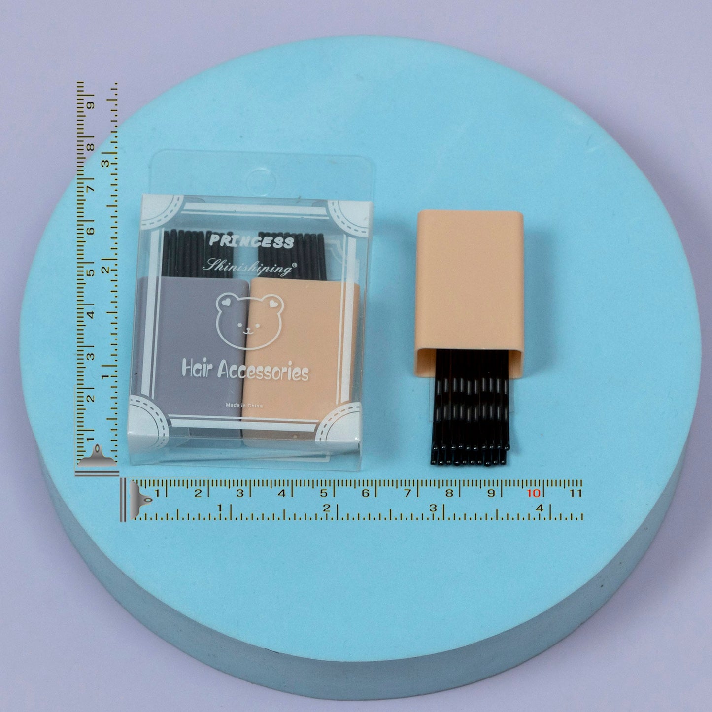 Bobby Pin Holder Case with Black Hair Pins (1Dz) - UBKWS2257