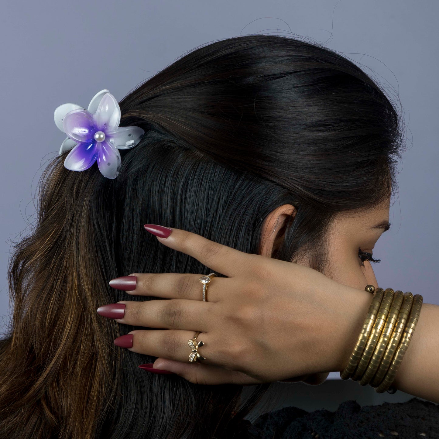 Flower Pearl Hair Claw (12Pcs) - UBKWS1137