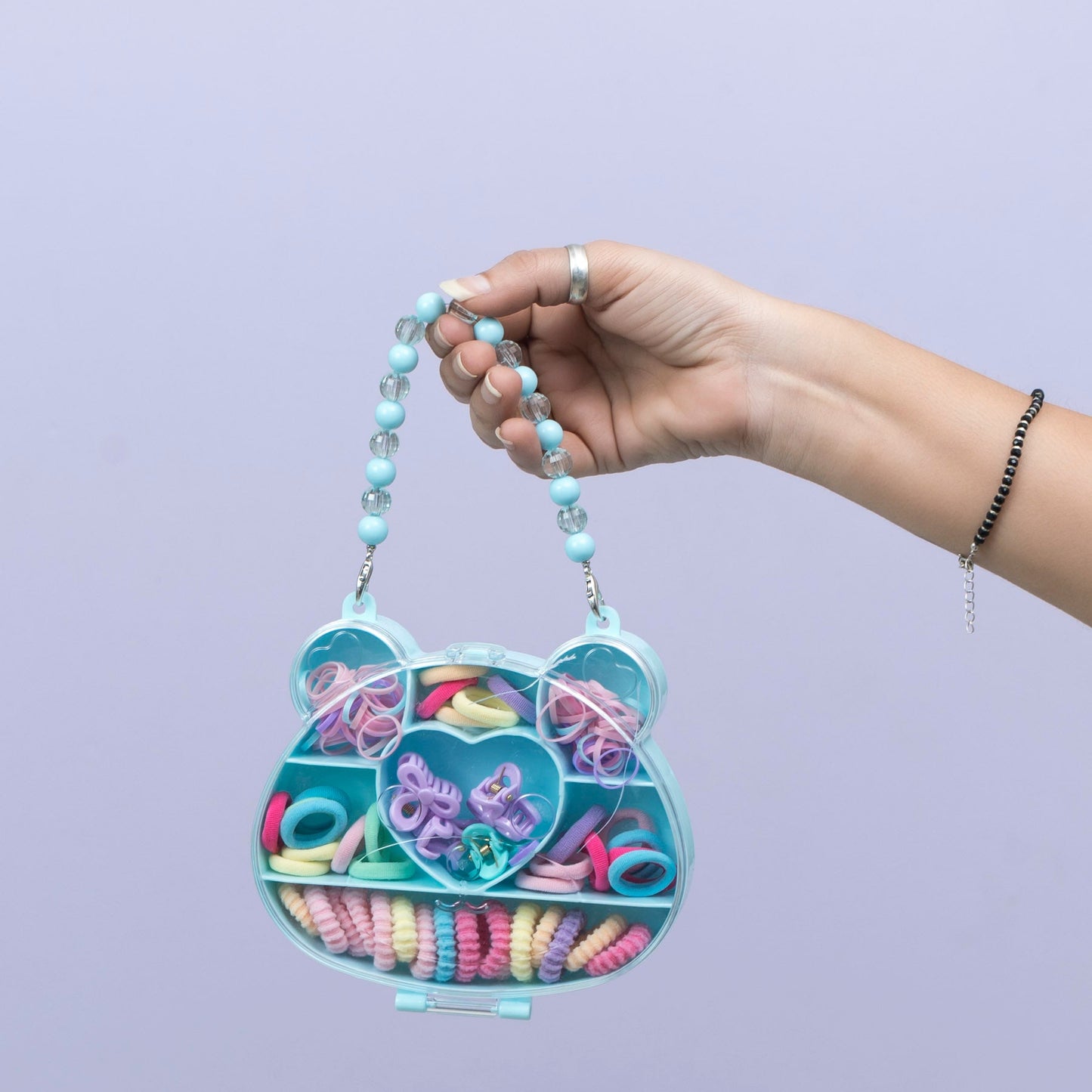 Cute Bear Hair Accessories Organizer Box with Handle (1Dz) - UBKWS2378