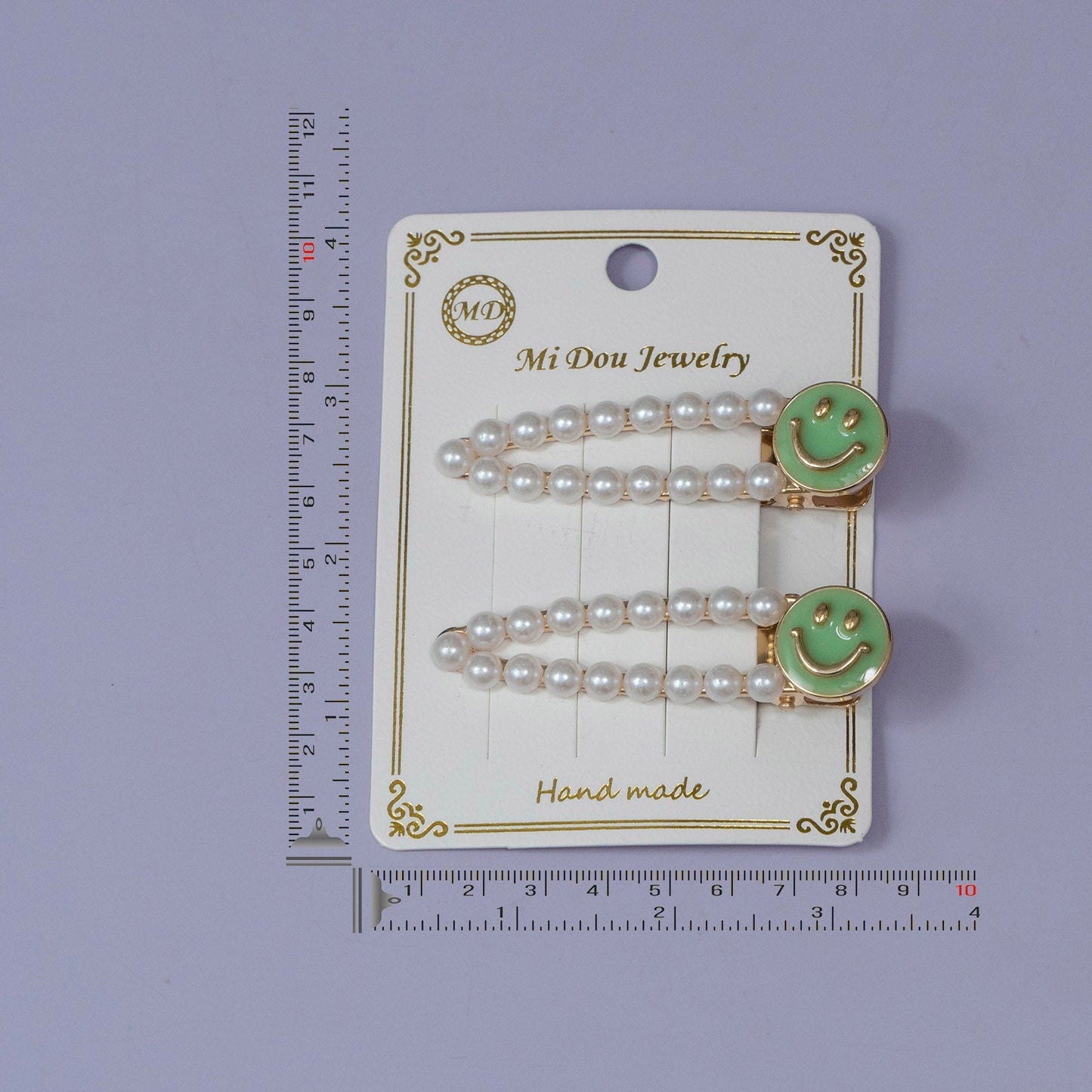 Pearl Smiley Hair Pin Set (12 Sets) - UBKWS1184