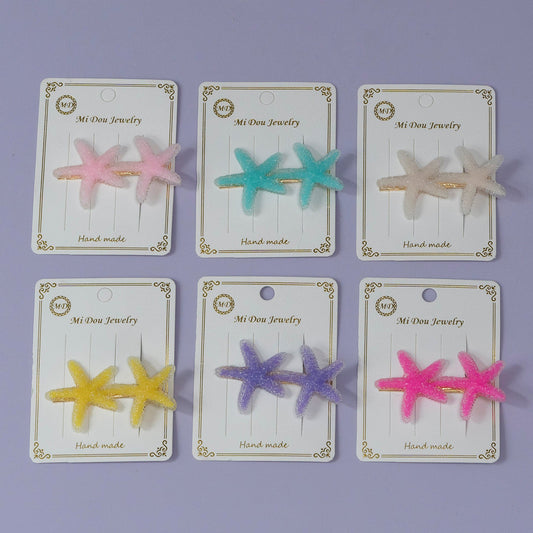 Starfish Glitter Hair Pin Set (12 Cards) - UBKWS1186
