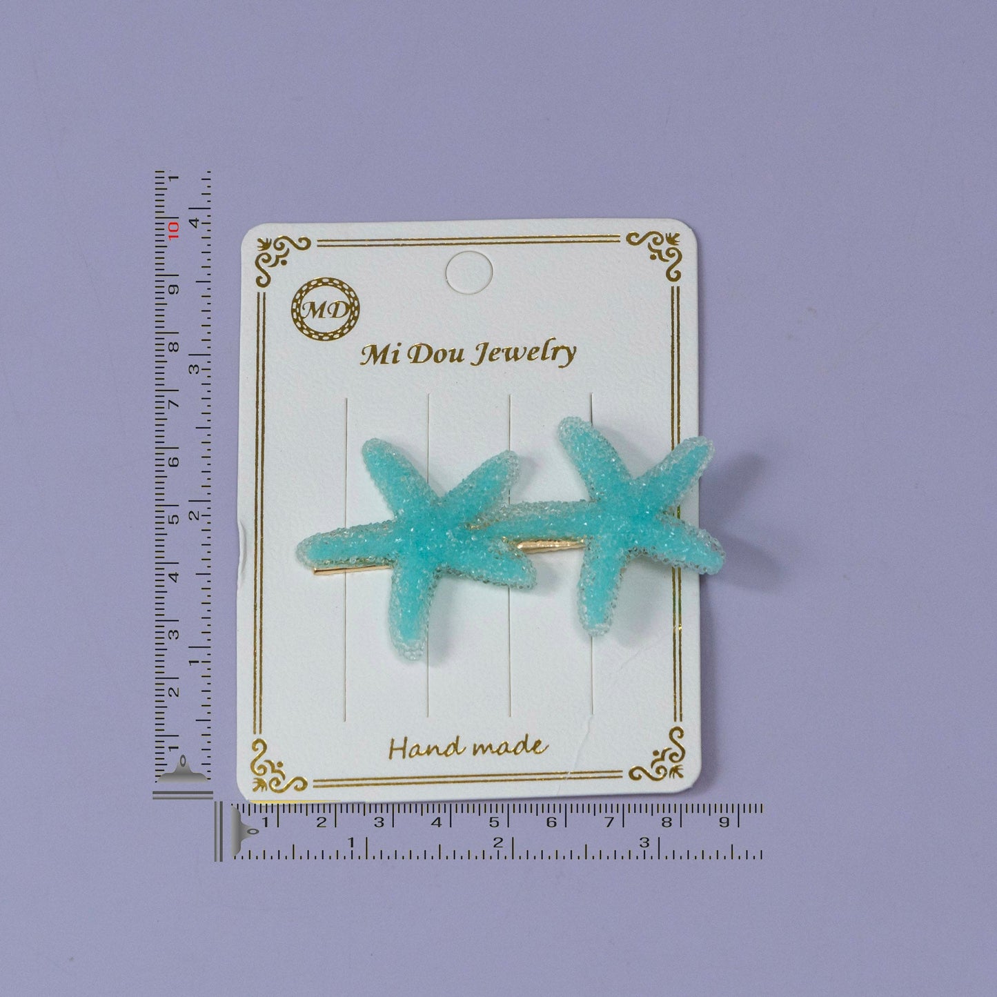 Starfish Glitter Hair Pin Set (12 Cards) - UBKWS1186
