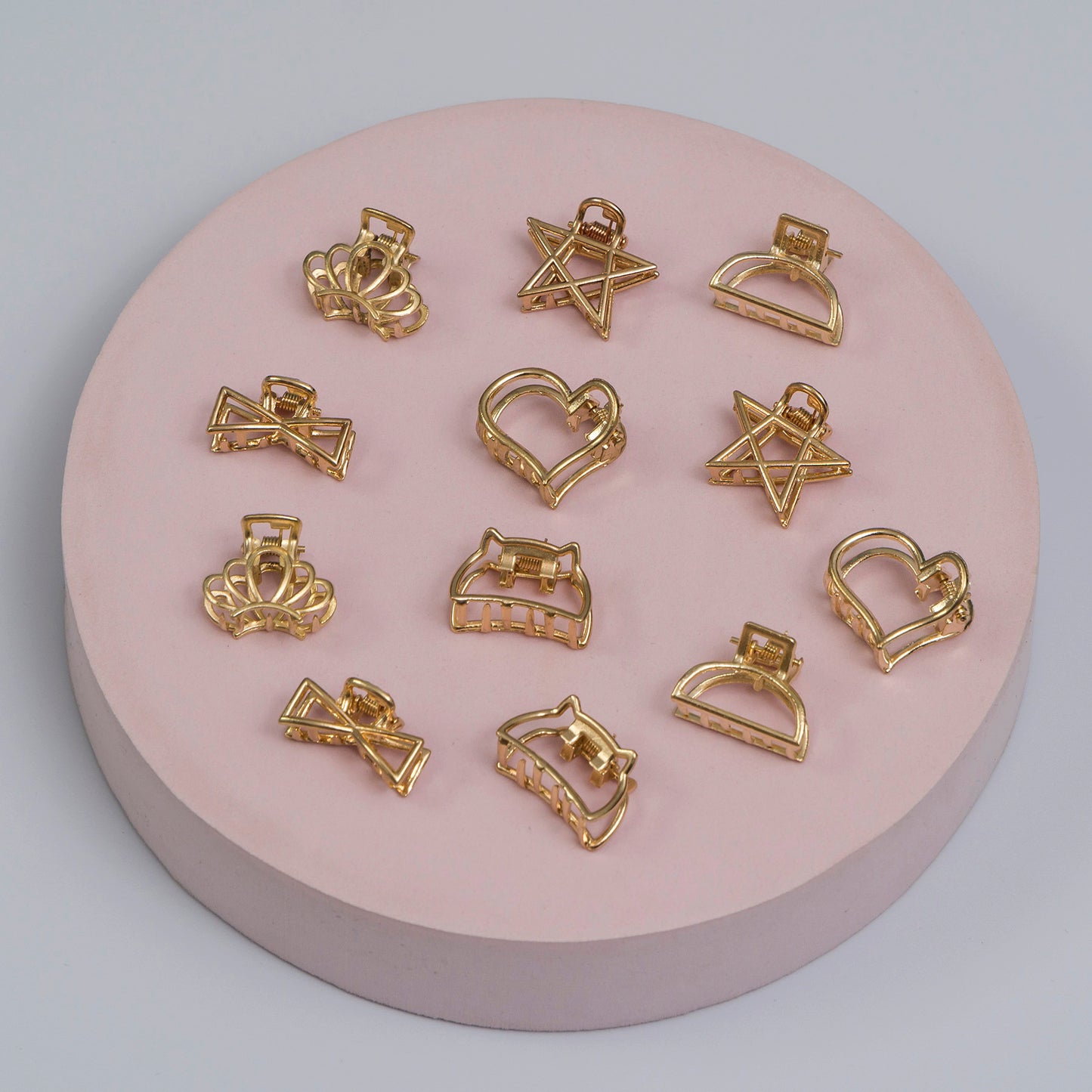 Mini metal hair claws (12 Pcs) - UBKWS1042