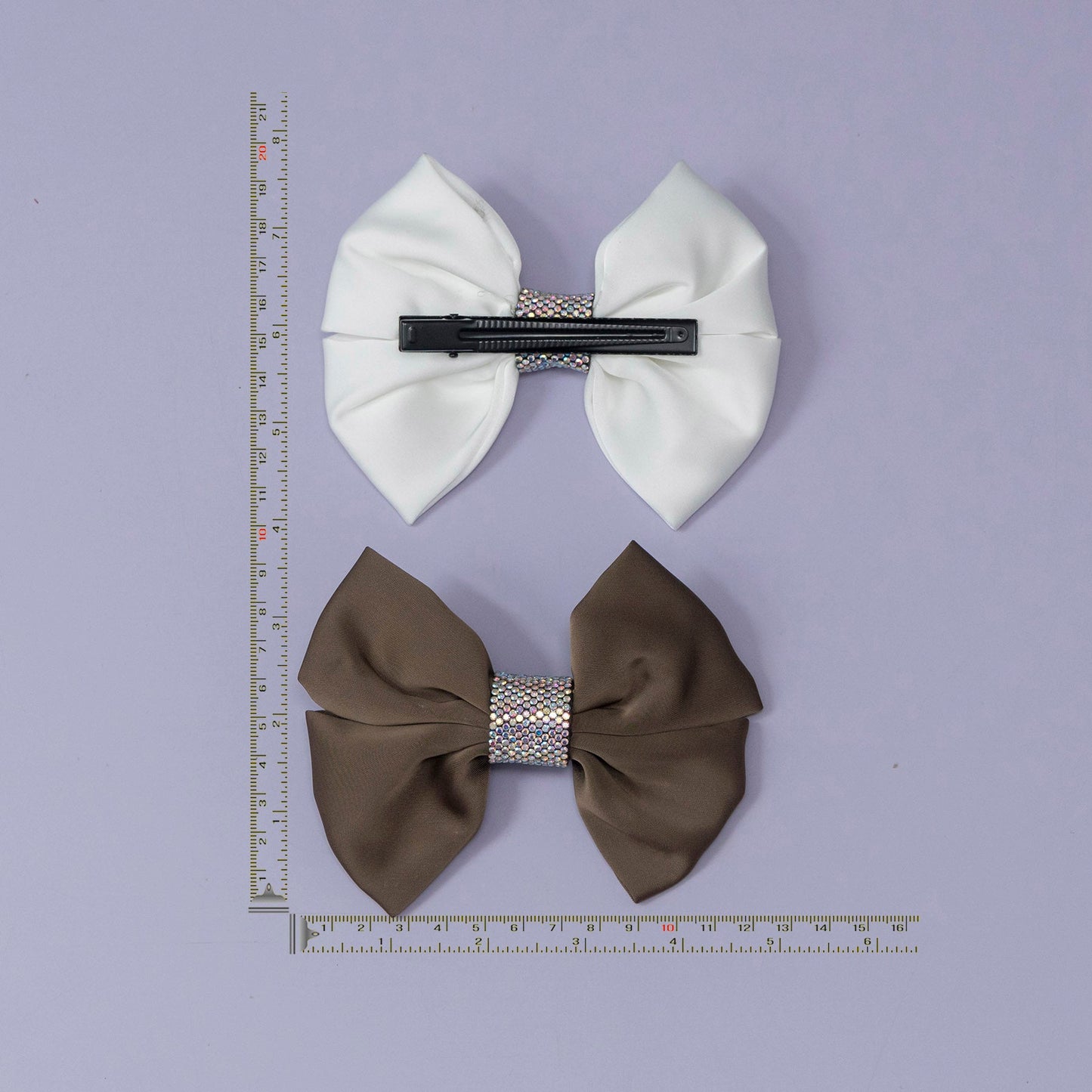 Satin Bow Crystal Clip (12Pcs) - UBKWS1190