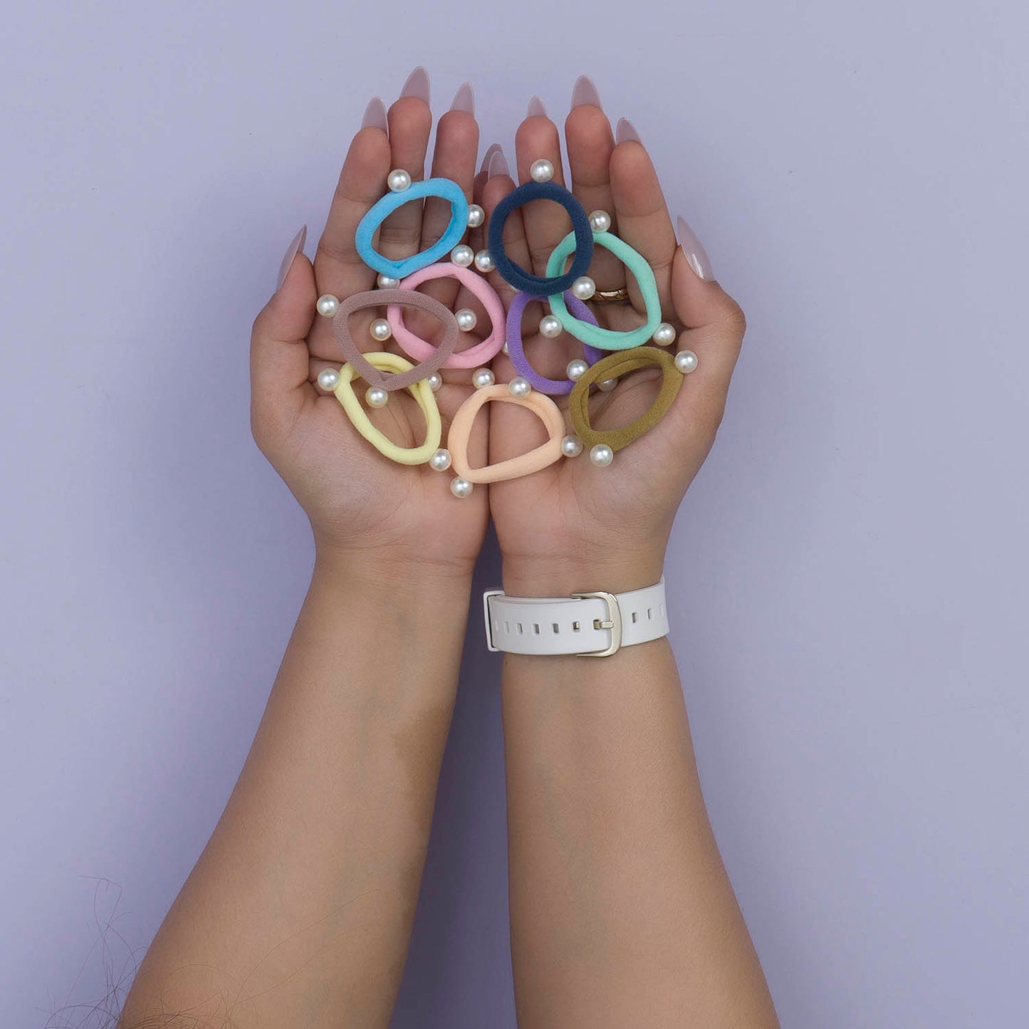 Soft hair ties with zipper (Pack of 12) - UBKWS1014