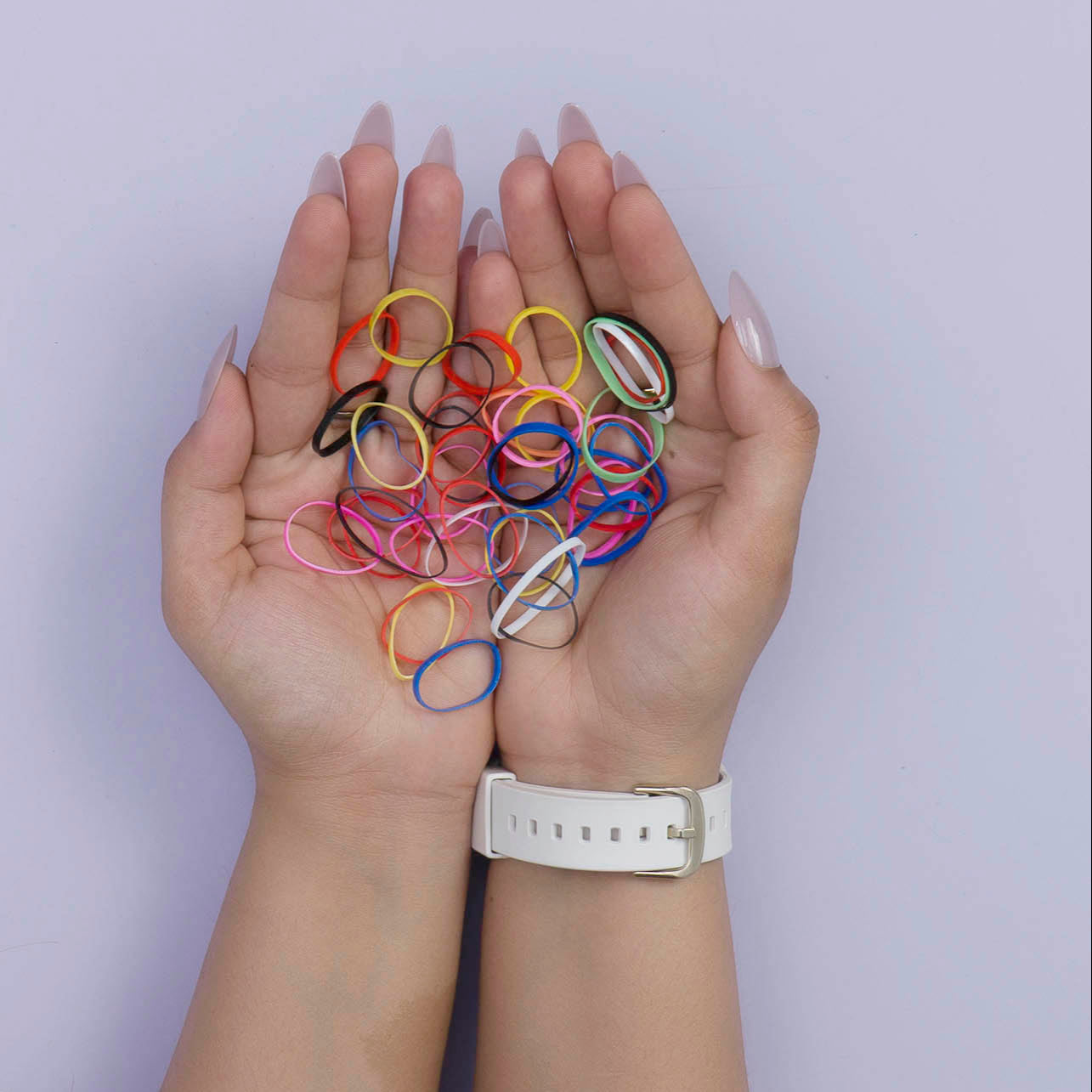 Kids Disco hair ties with Bottle (Pack of 12) - UBKWS1016