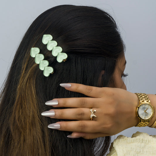 Heart shaded hair pins (12 Pair) - UBKWS1048