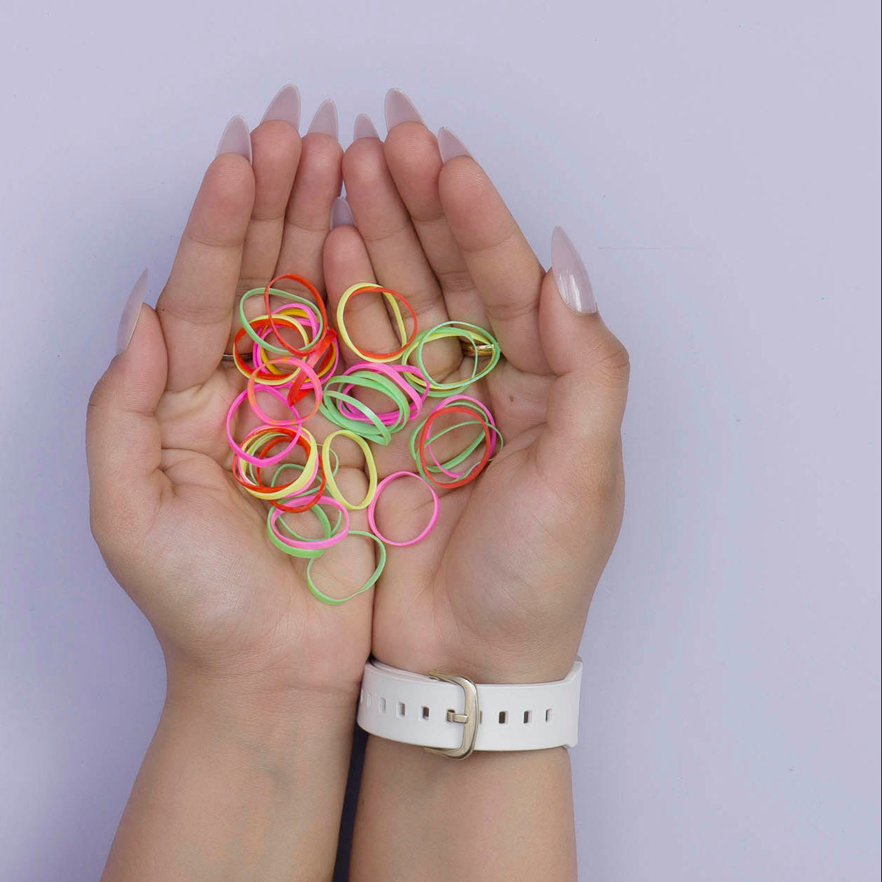 Kids Disco hair ties with Bottle (Pack of 12) - UBKWS1018